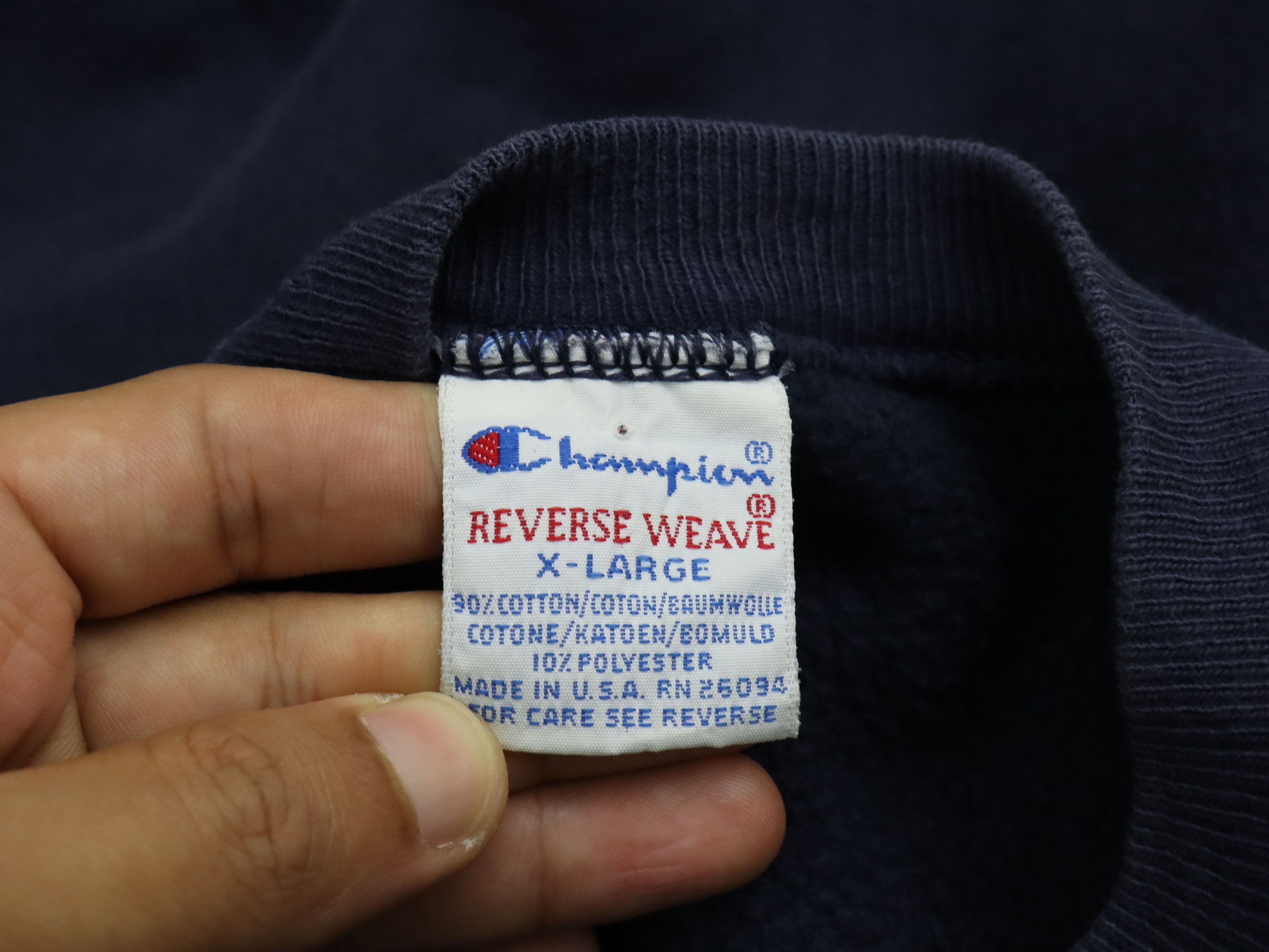 Champion × Vintage Vintage 90's Champion Reverse Weave Sweatshirt MADE IN USA Size US XL / EU 56 / 4 - 13 Thumbnail