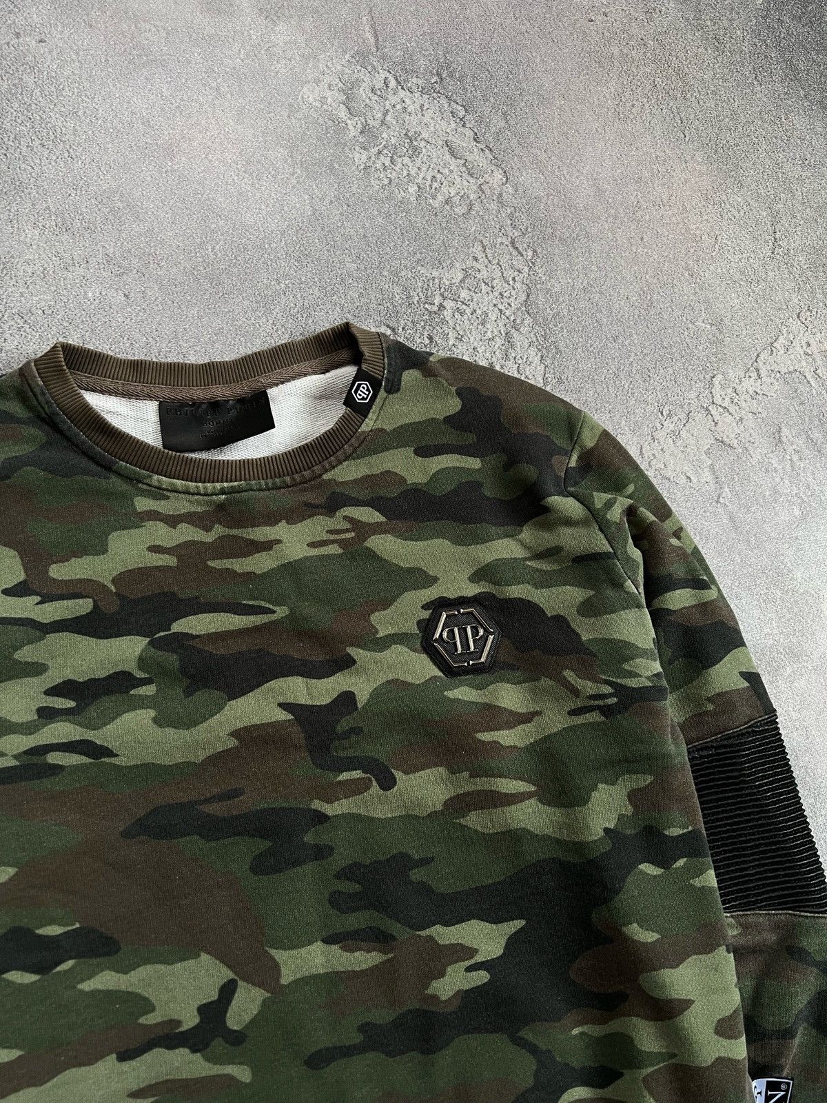 Philipp Plein Philipp Plein Fleece Long Sleeve Pullover Camo Sweatshirt M Size US M / EU 48-50 / 2 - 3 Thumbnail