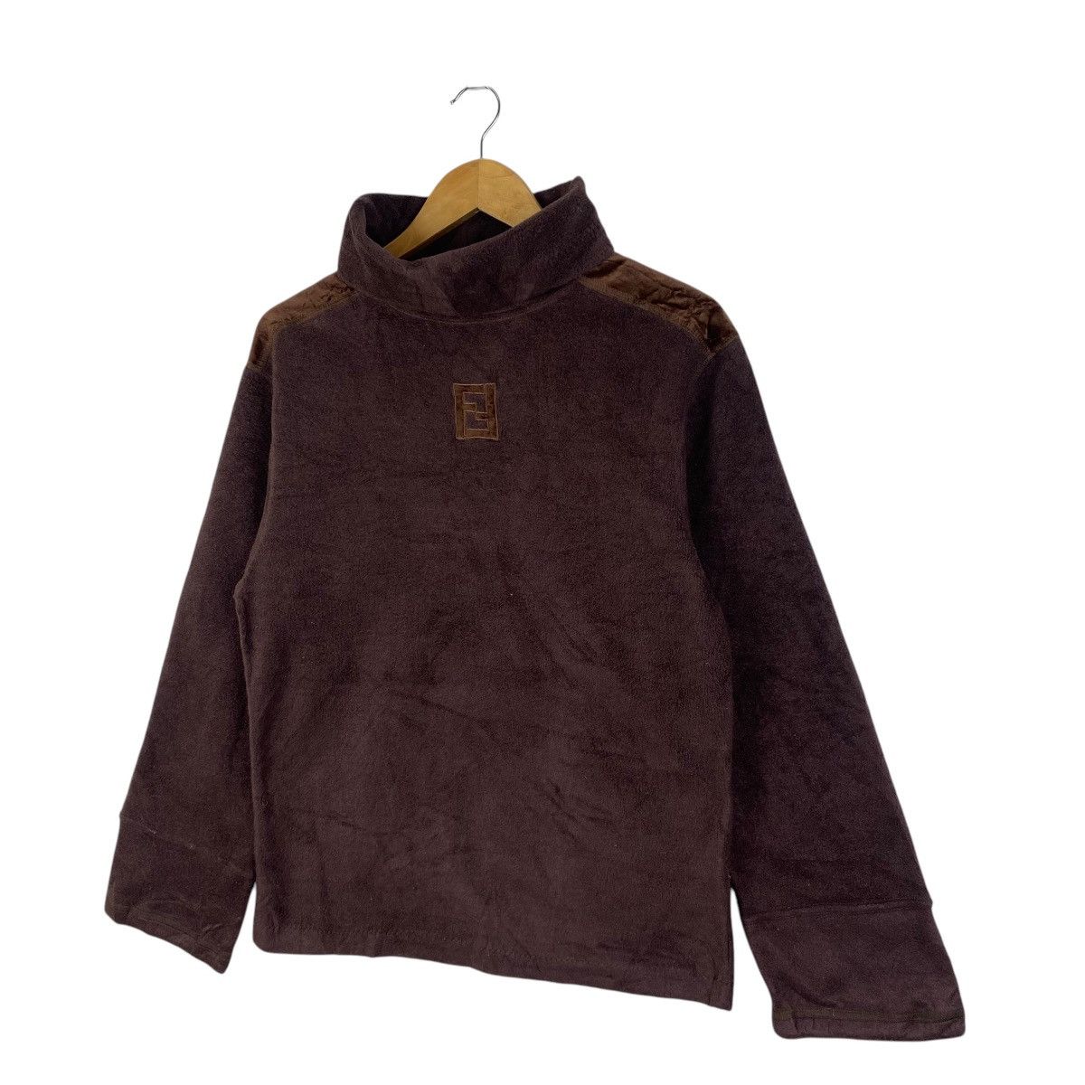 Fendi FENDI Roma Made In Italy Center Logo Fleece Long Sleeve Size S / US 4 / IT 40 - 3 Thumbnail