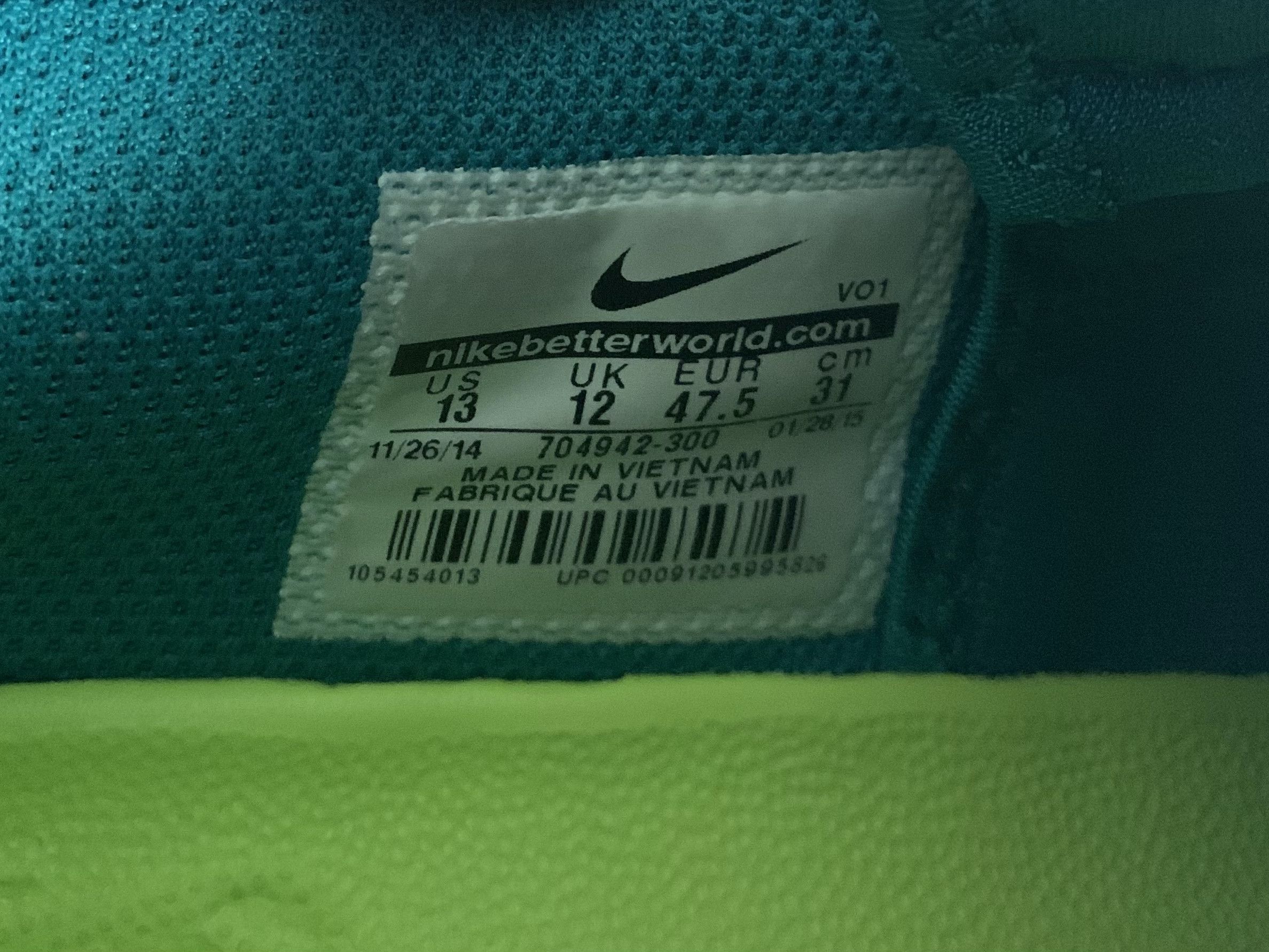 Nike Nike KB Mentality “Easter” Mens Size 13 Kobe 704942-300 Size US 13 / EU 46 - 3 Thumbnail