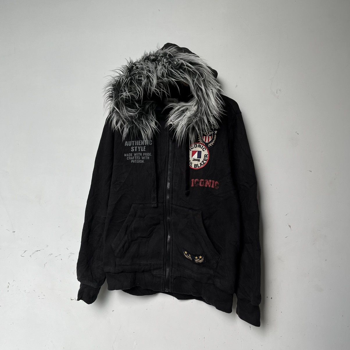 Le Grande Bleu (L.G.B.) LGB Ifsixwasnine Inspired Hoodie Faux Fur Zip Hoodie Jeep Size US L / EU 52-54 / 3 - 3 Thumbnail