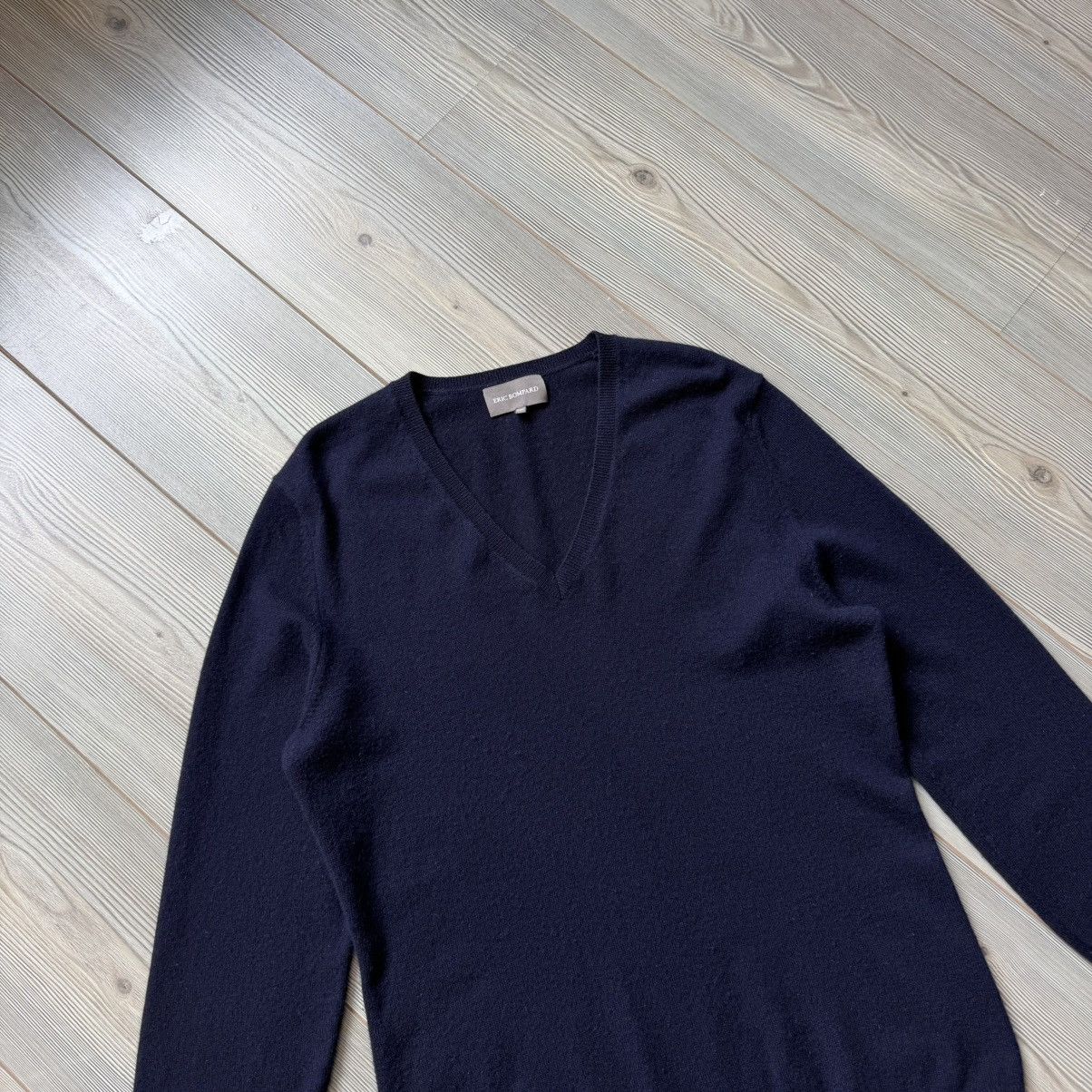 Other Eric Bompard Cashmere V Neck Sweater Size XXL / US 16-18 / IT 52-54 - 8 Thumbnail