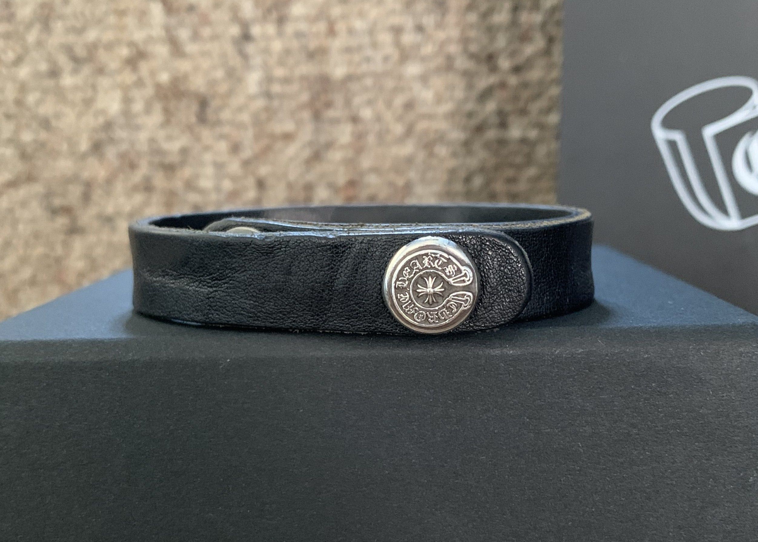 Chrome Hearts Chrome Hearts Adjustable Leather Silver Snap Bracelet Size ONE SIZE - 5 Thumbnail