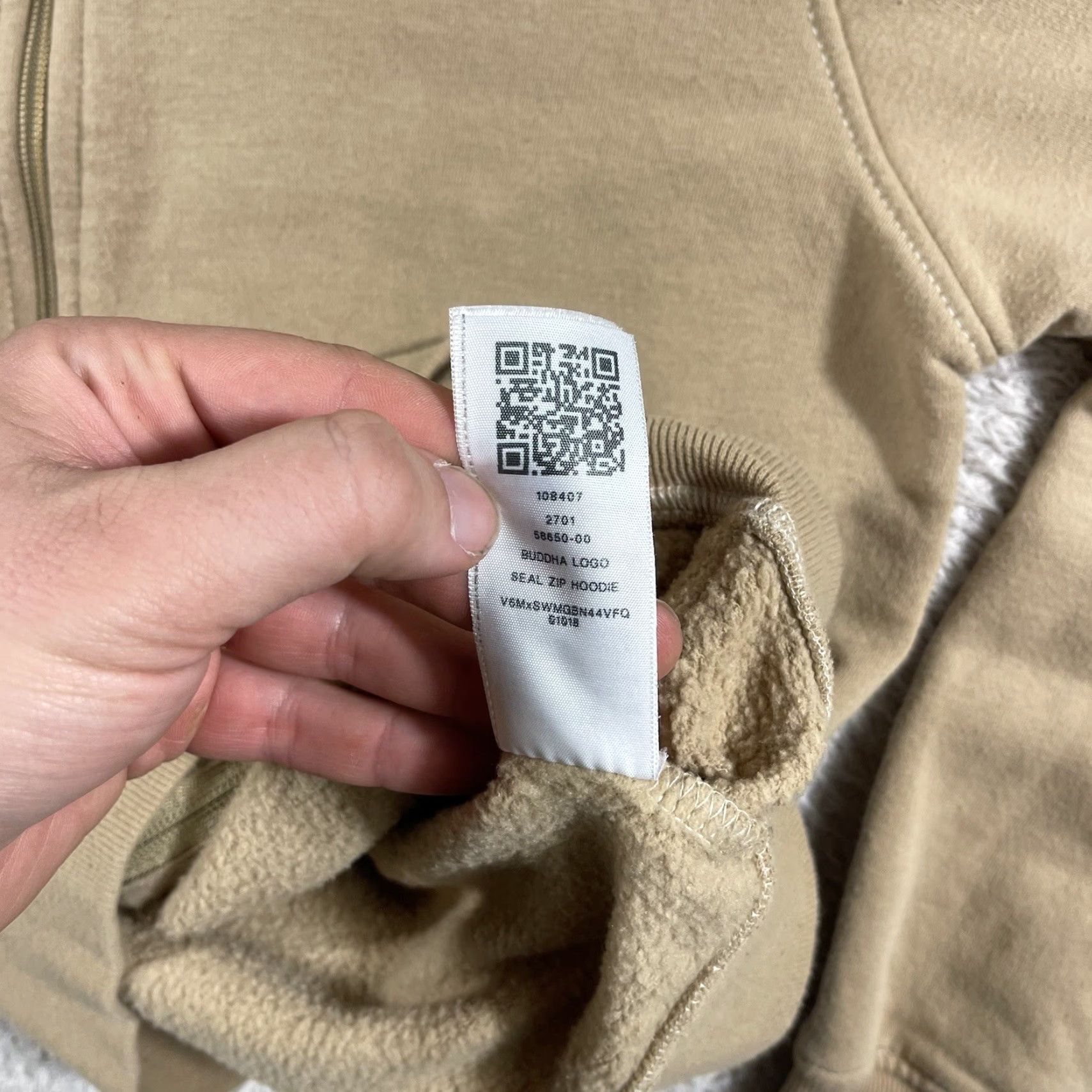 True Religion VINTAGE True Religion Buddha Logo Seal Full Zip Hoodie Mens Medium Beige Fleece Y2K Size US M / EU 48-50 / 2 - 5 Thumbnail