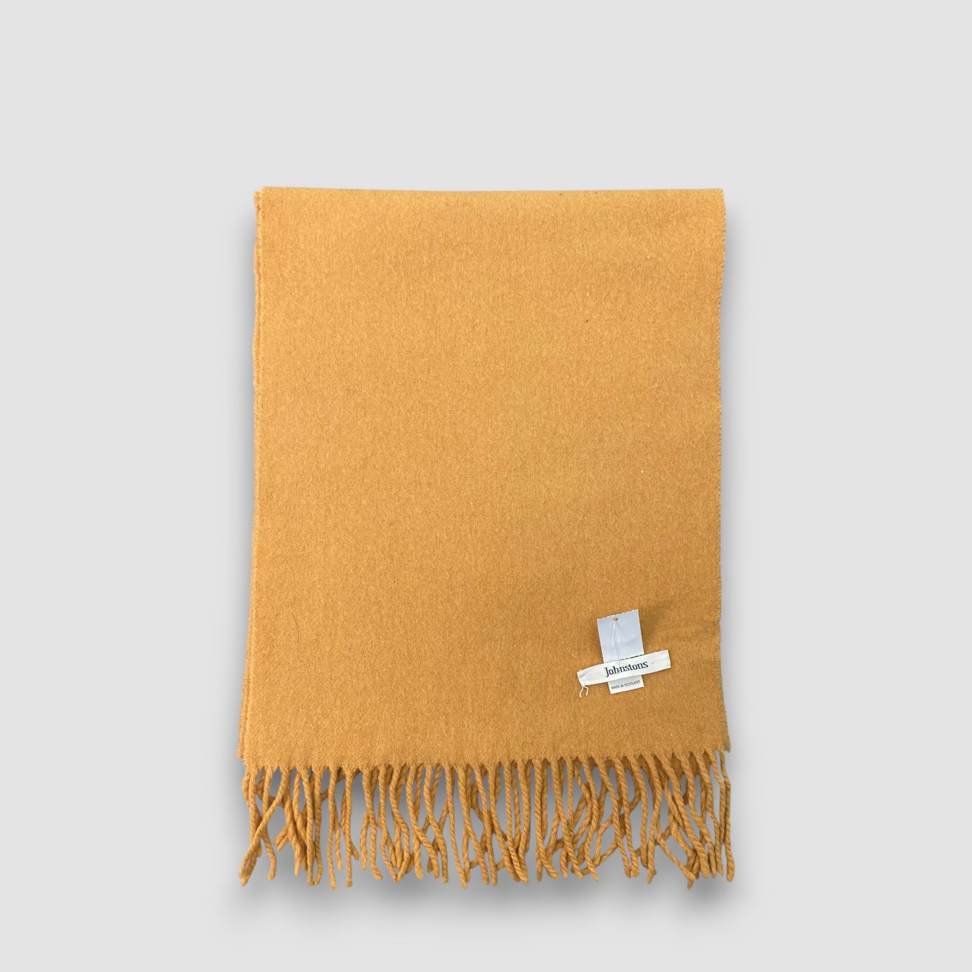 Johnstons Of Elgin Vintage Johnstons Scarf Muffler Wool Winter Fringe Scarves Size ONE SIZE - 2 Thumbnail