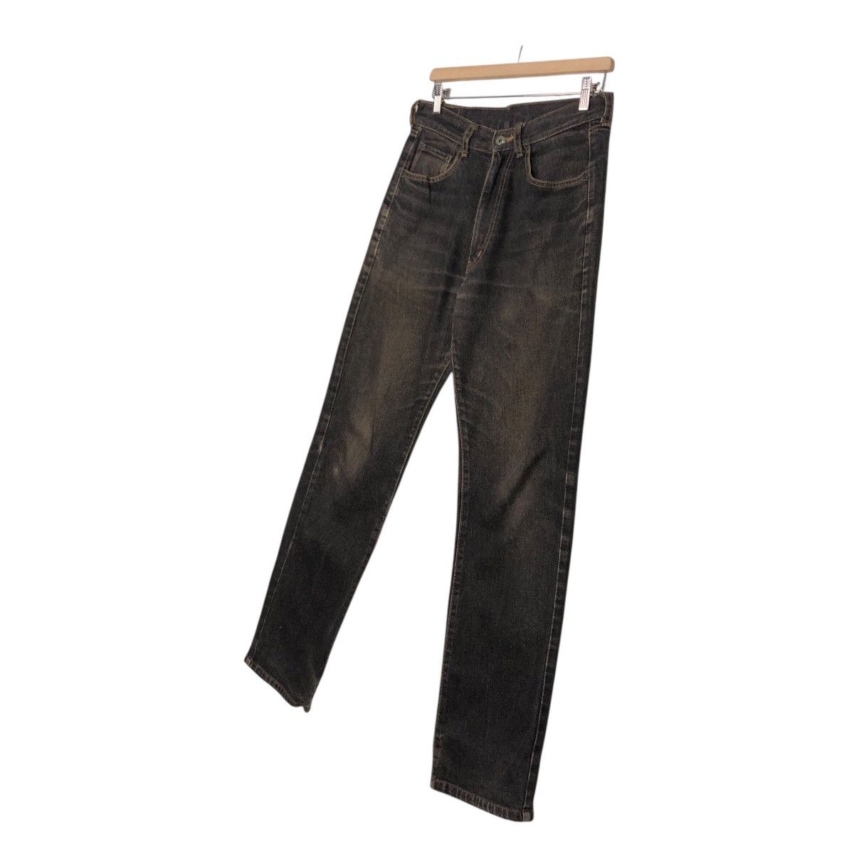 Japanese Brand Warehouse High Rise Straight Leg Jeans Faded Washed Denim Size US 30 / EU 46 - 3 Thumbnail