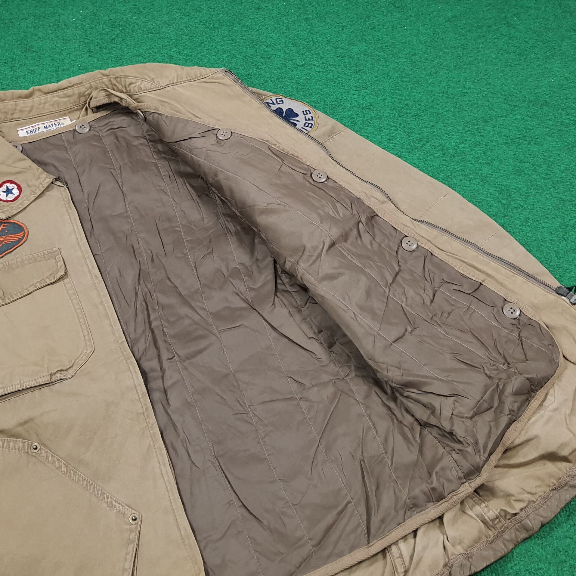 Vintage Vintage Kriff Mayer Patches Cargo Military Chore Coat C278N4 Size US M / EU 48-50 / 2 - 6 Thumbnail