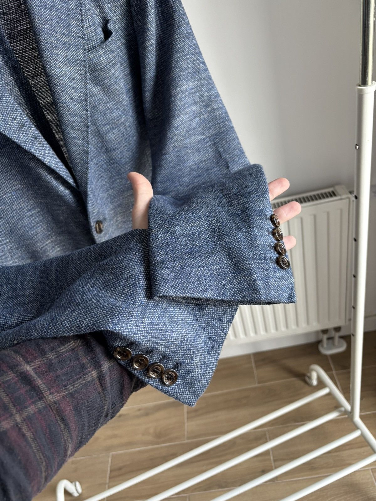 Eleventy Eleventy Linen Blend Blazer Size 44R - 7 Thumbnail