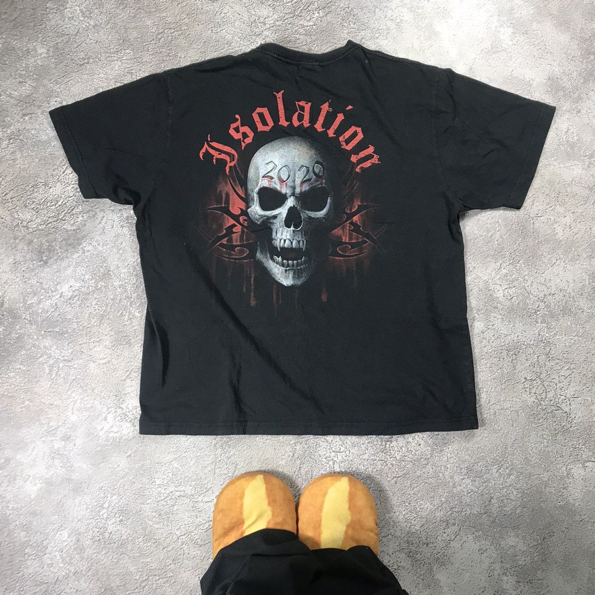 Vintage Vintage Y2K Horror Graphic Tee Dark Skeleton Screamer XXL Size US XXL / EU 58 / 5 - 4 Thumbnail