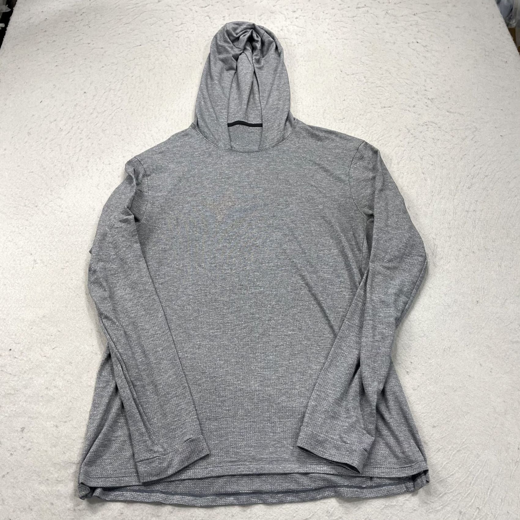 Lululemon Lululemon Hoodie Mens M Gray Lightweight Pullover Logo Shirt? Size US M / EU 48-50 / 2 - 2 Thumbnail