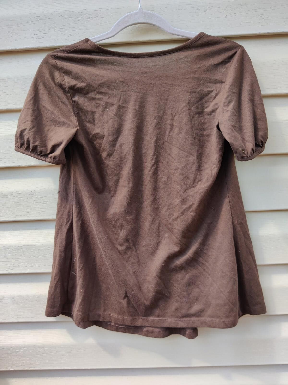Other Liz Lange Maternity Target Blouse Top Womens Small S Brown S Size S / US 4 / IT 40 - 3 Thumbnail