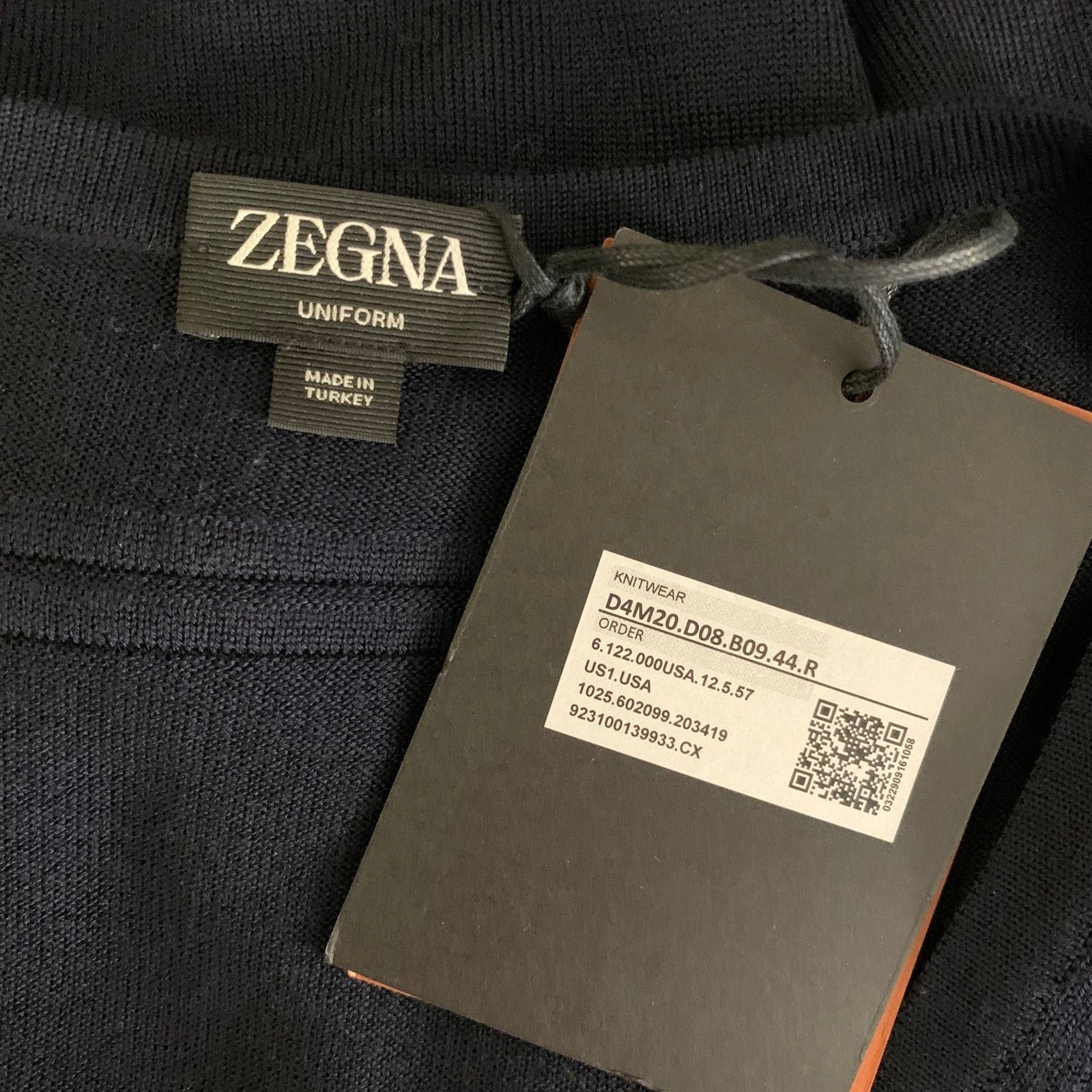 Other ZEGNA UNIFORM Size XL Navy Knit Wool Ribbed Vest Size US XL / EU 56 / 4 - 5 Thumbnail