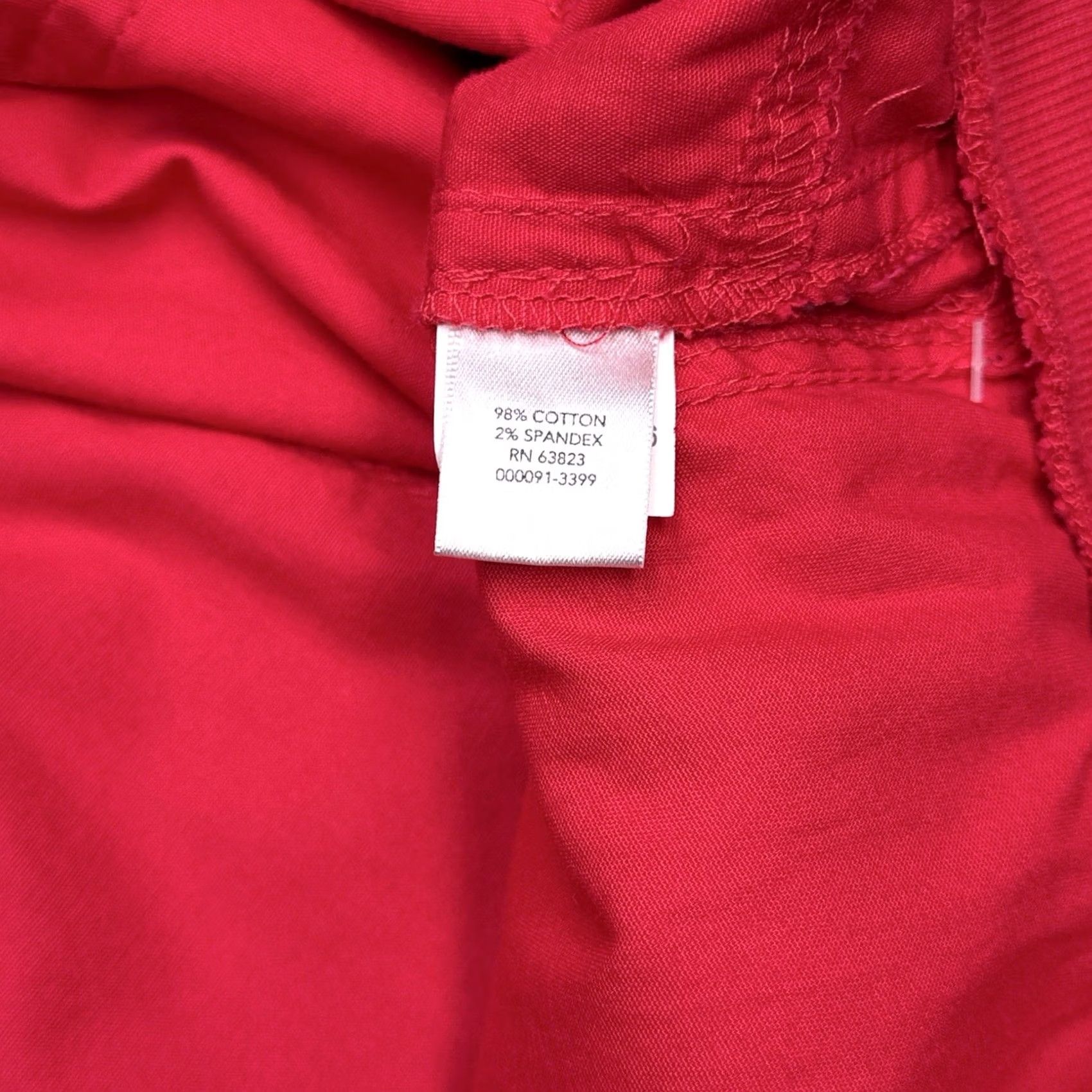 Vintage CJ Banks Capri Pants Womens 22W Red High Rise Knit Cotton Spandex Plus 17in Inseam Straight Leg NWT Size 40" / US 18 - 7 Thumbnail