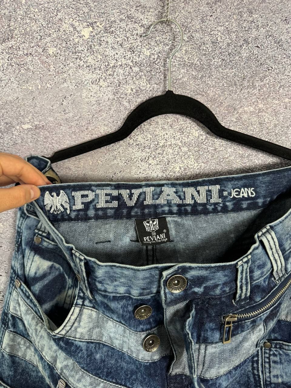 Designer × Japanese Brand × Vintage PEVIANI Jeans Men's Size 38 Moto Acis Wash Straight Size US 38 / EU 54 - 14 Thumbnail