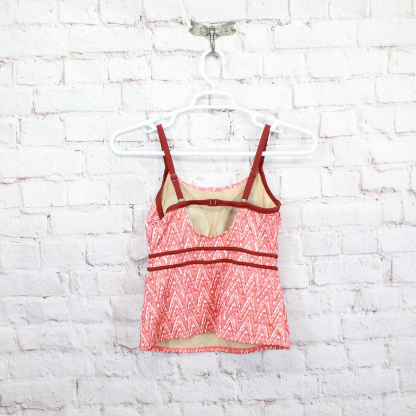 L.L. Bean LL Bean Women's Tankini Swimsuit Top Lined Cups Print Size S / US 4 / IT 40 - 6 Thumbnail
