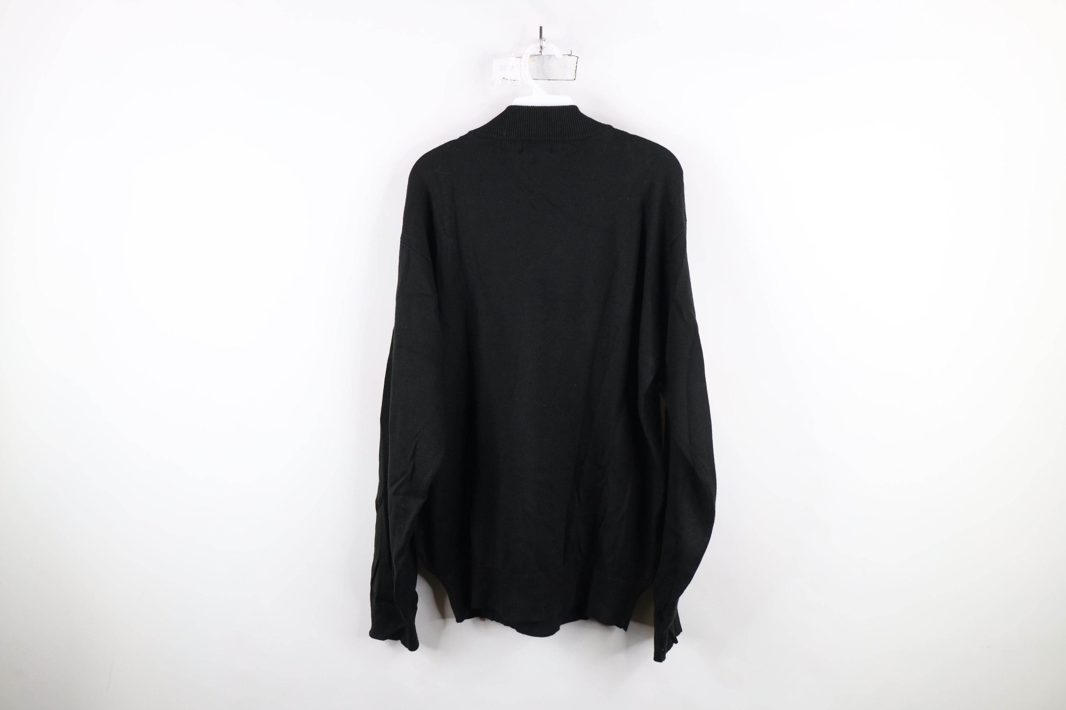 Vintage Vintage 90s Streetwear Patchwork Knit Crewneck Sweater Black Size US L / EU 52-54 / 3 - 9 Thumbnail