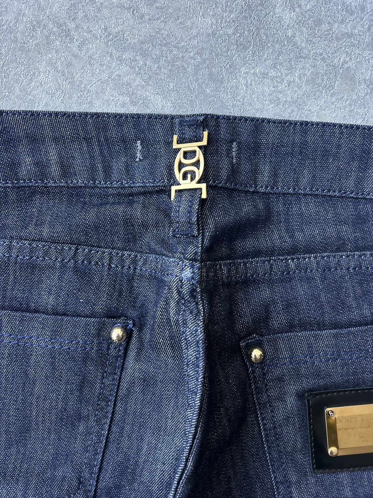 Dolce & Gabbana Dolce & Gabbana Y2K DG Metal Logo Italian Denim Jeans Size US 29 - 6 Thumbnail