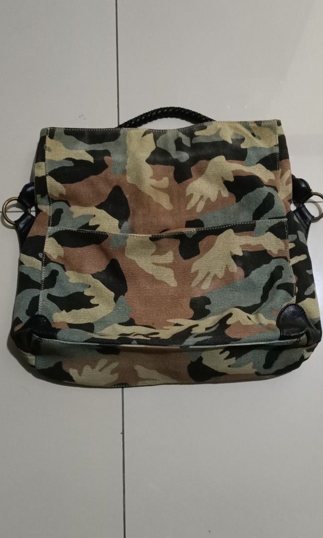 Issey Miyake Tete Homme x Issey Miyake Camo Canvas Shoulder Bag Size ONE SIZE - 3 Thumbnail