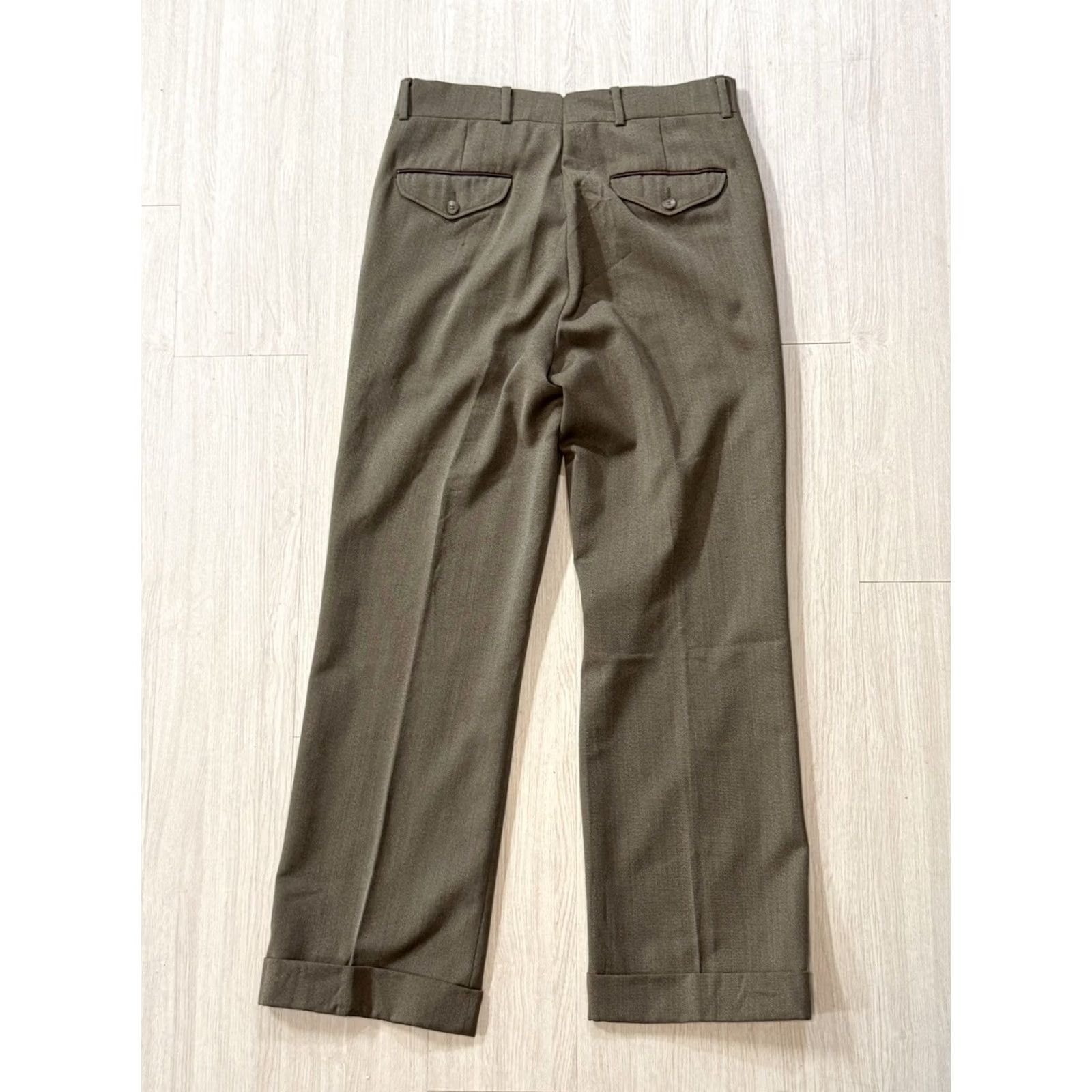 Vintage VINTAGE 60s LL Bean Wool Hunting Pants 31x29 Military Green Mens Size US 31 - 2 Thumbnail