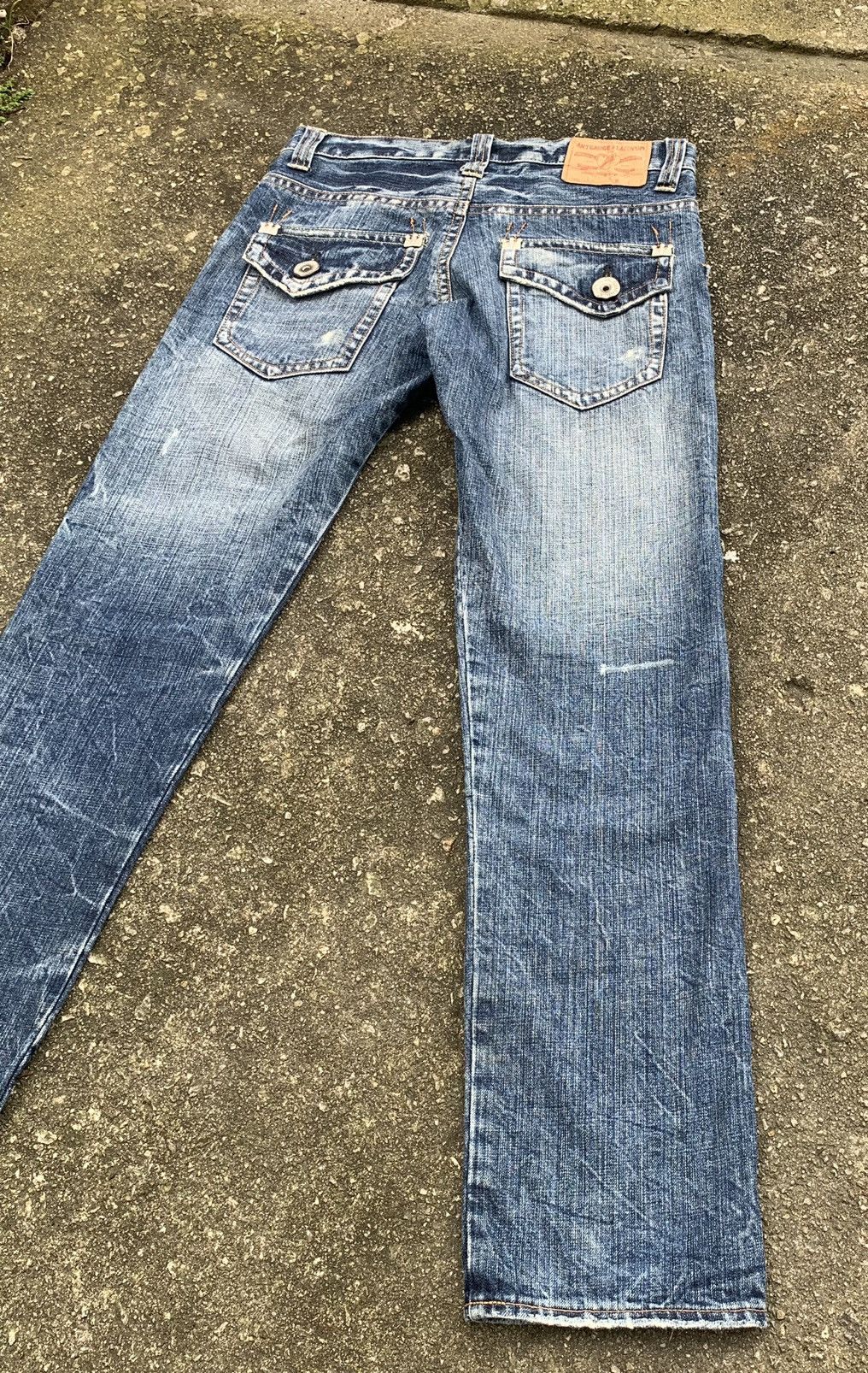 If Six Was Nine × Japanese Brand Distressed Antgauge Platinum Embroidered Pocket Denim Pants Size US 30 / EU 46 - 17 Thumbnail