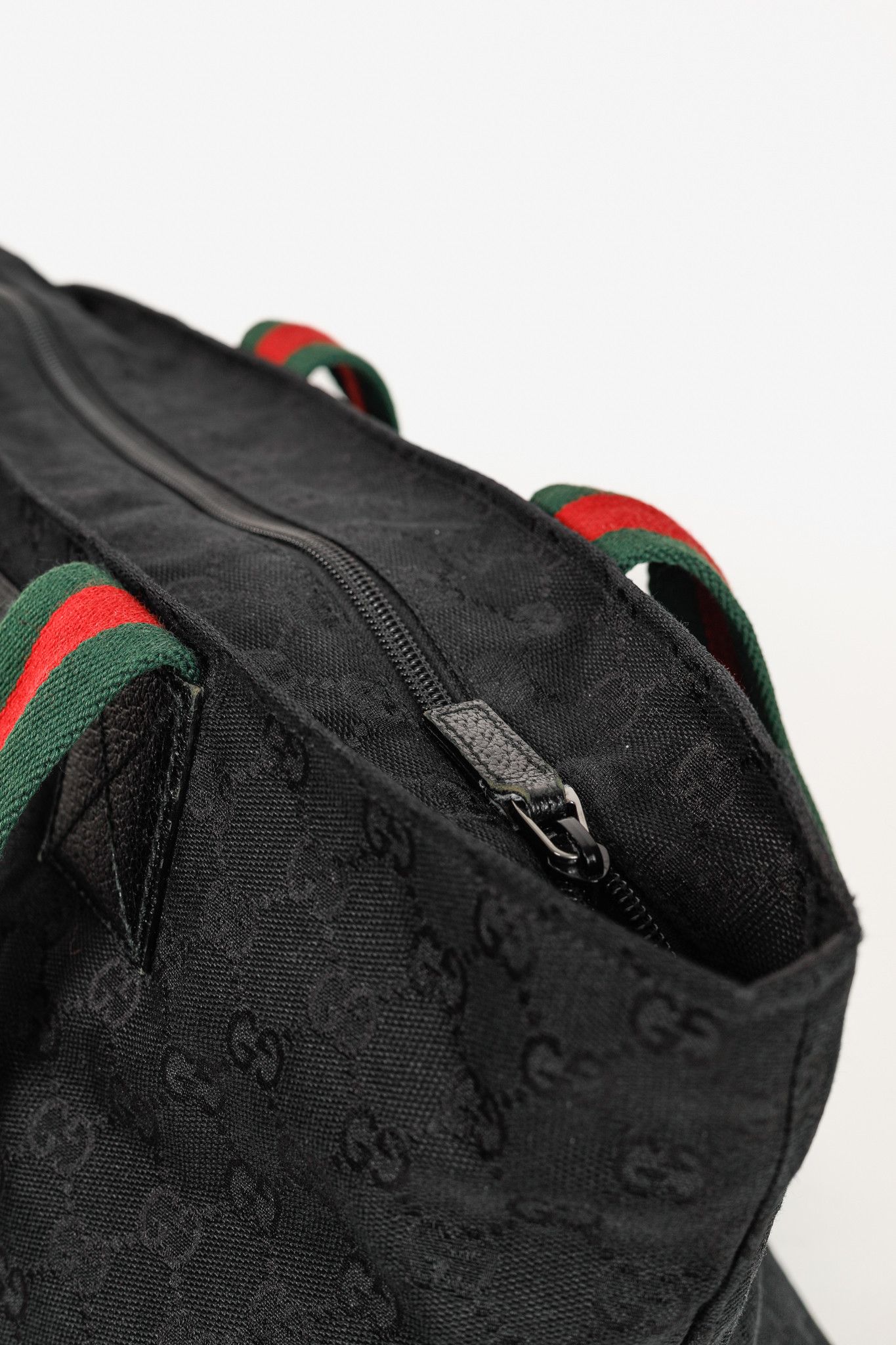 Gucci Gucci Black GG Canvas Web-Strap Small Tote Size ONE SIZE - 10 Thumbnail