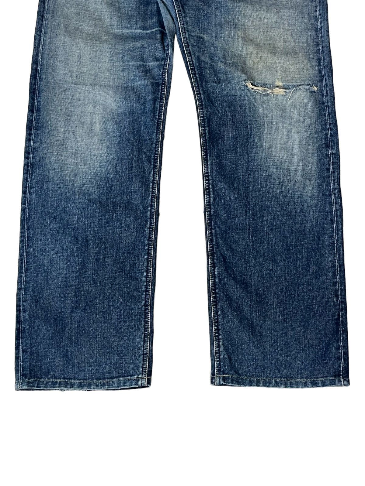 Lee VINTAGE LEE RIDERS REPRO 50s RIPPED HALF SELVEDGE DENIM Size US 35 - 4 Thumbnail