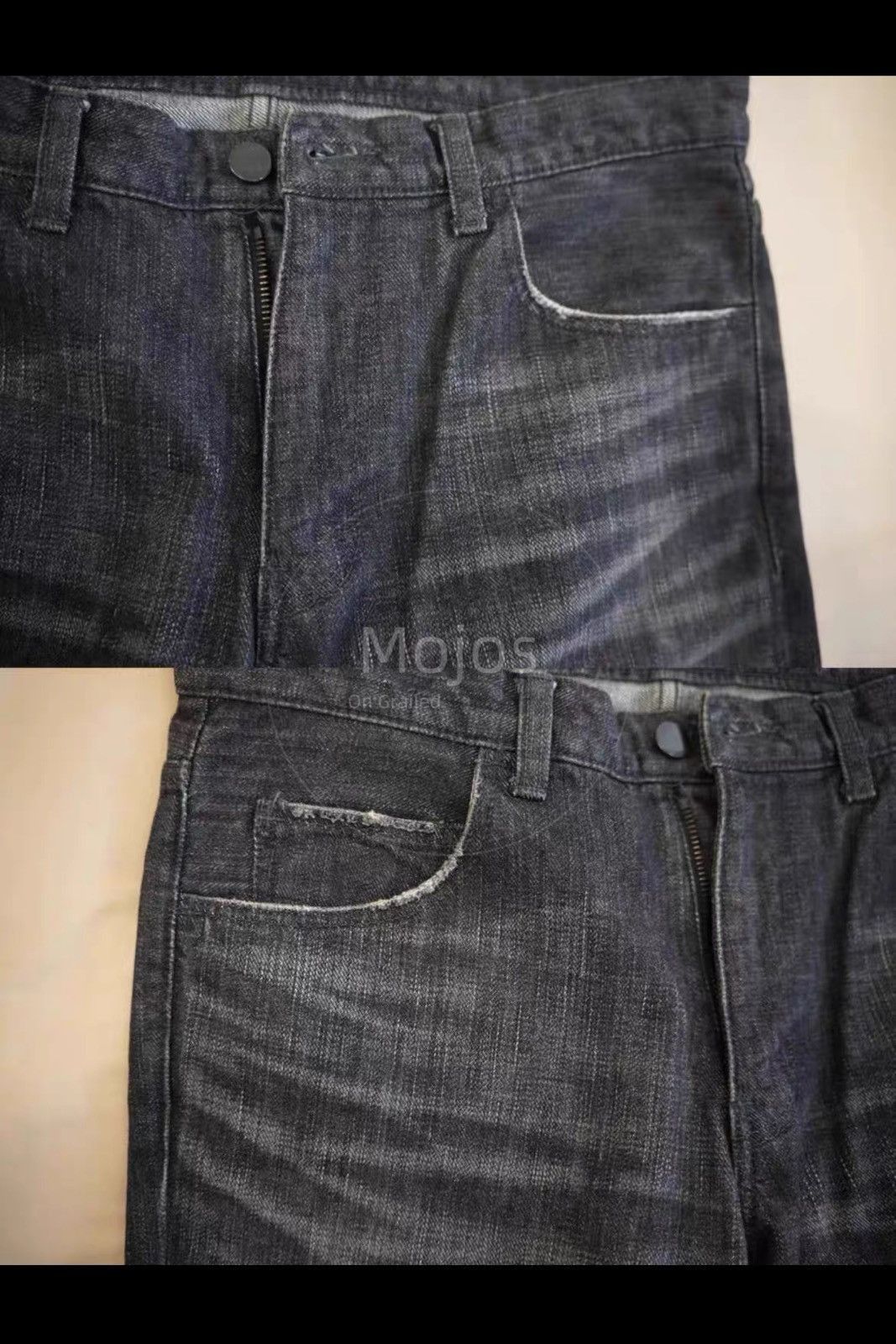 Number (N)ine Number Nine 04AW Distressed Patch Denim-2508 Size US 30 / EU 46 - 2 Thumbnail
