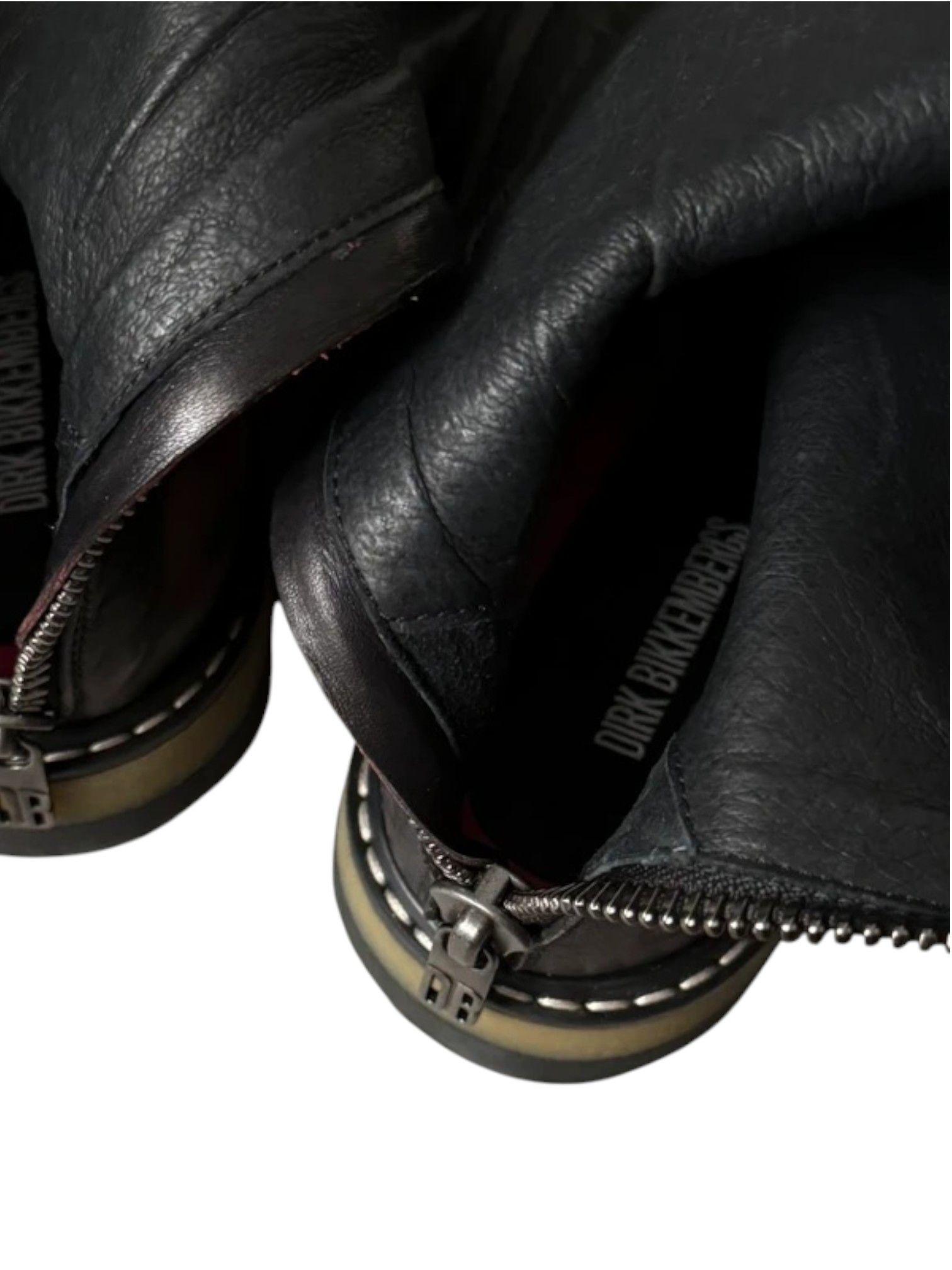 Dirk Bikkembergs Hand-Painted Leather Boots (Early 2000s)