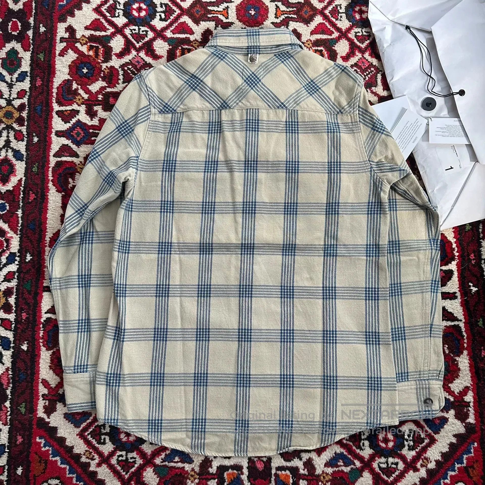 Visvim visvim indigo check long sleeve shirt. Size US M / EU 48-50 / 2 - 3 Thumbnail