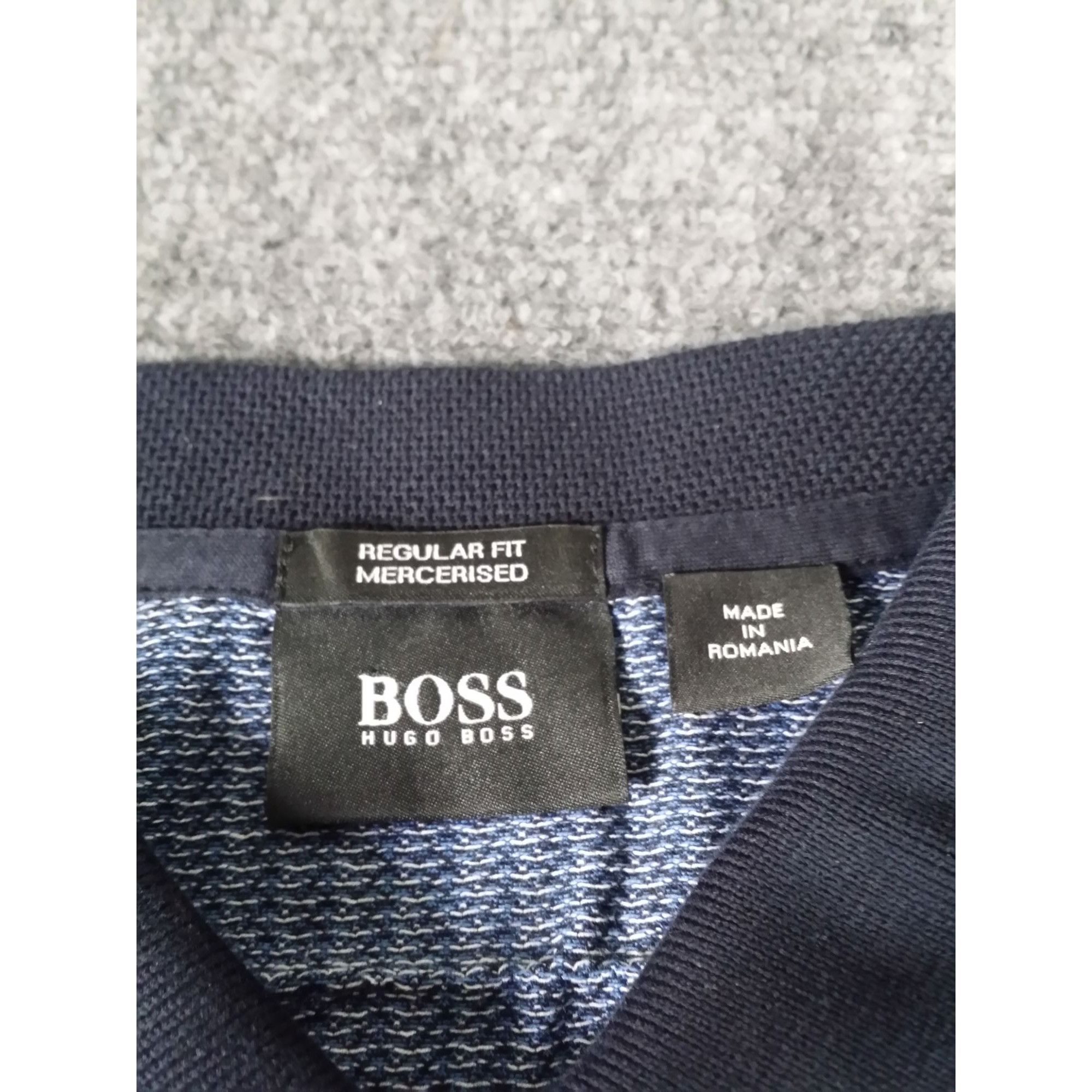 Hugo Boss Hugo Boss Polo Men Sz M Blue Long Sleeve Chevron Designer Wo Size US M / EU 48-50 / 2 - 5 Thumbnail