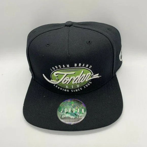 Jordan Brand Air Jordan XIV Trophy 23 Jumpman Hat Snapback Cap Size ONE SIZE - 1 Thumbnail