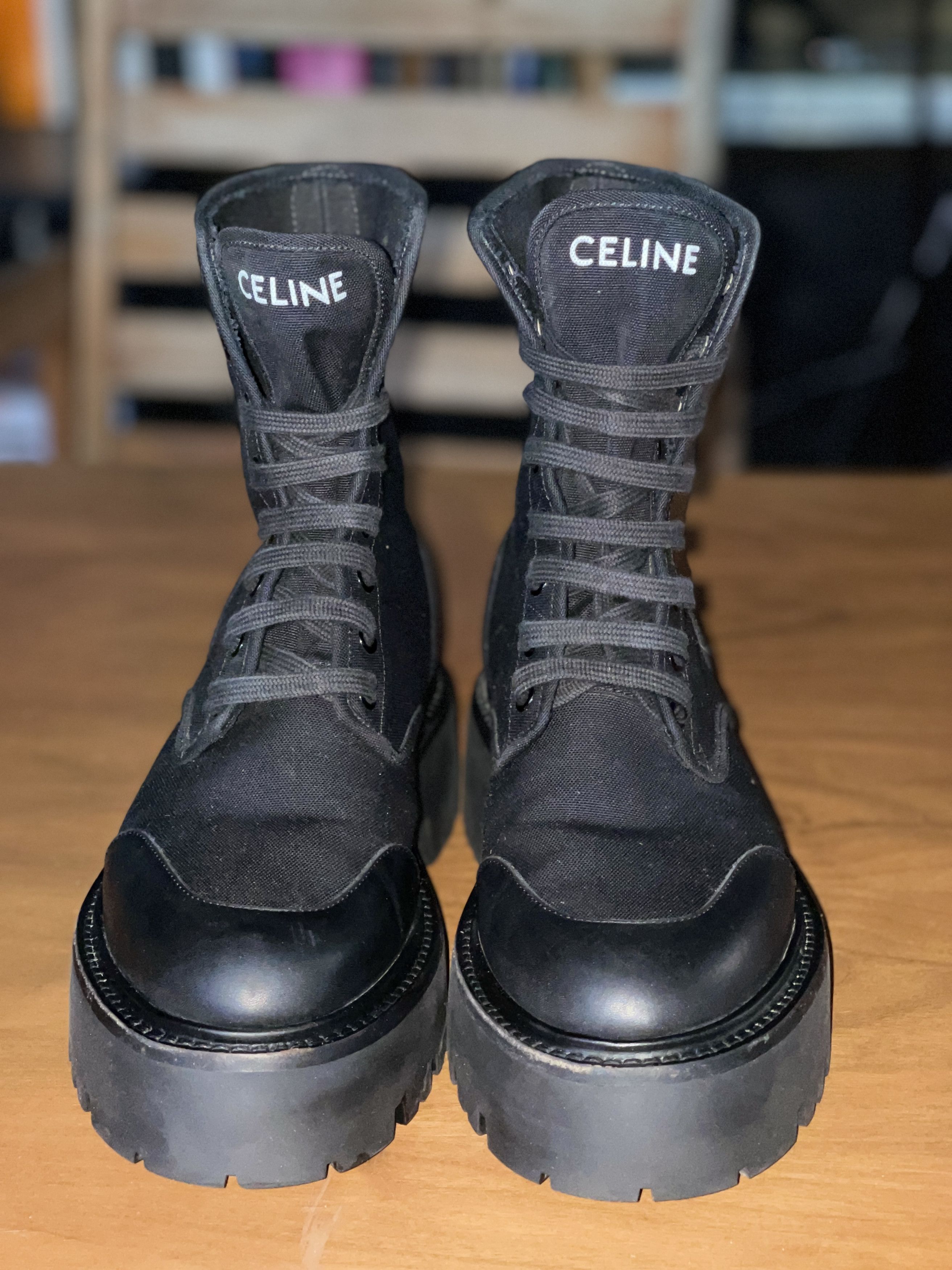 Celine CELINE Bulky Laced-Up Boot – Hedi Slimane Era Size US 8 / EU 41 - 3 Thumbnail