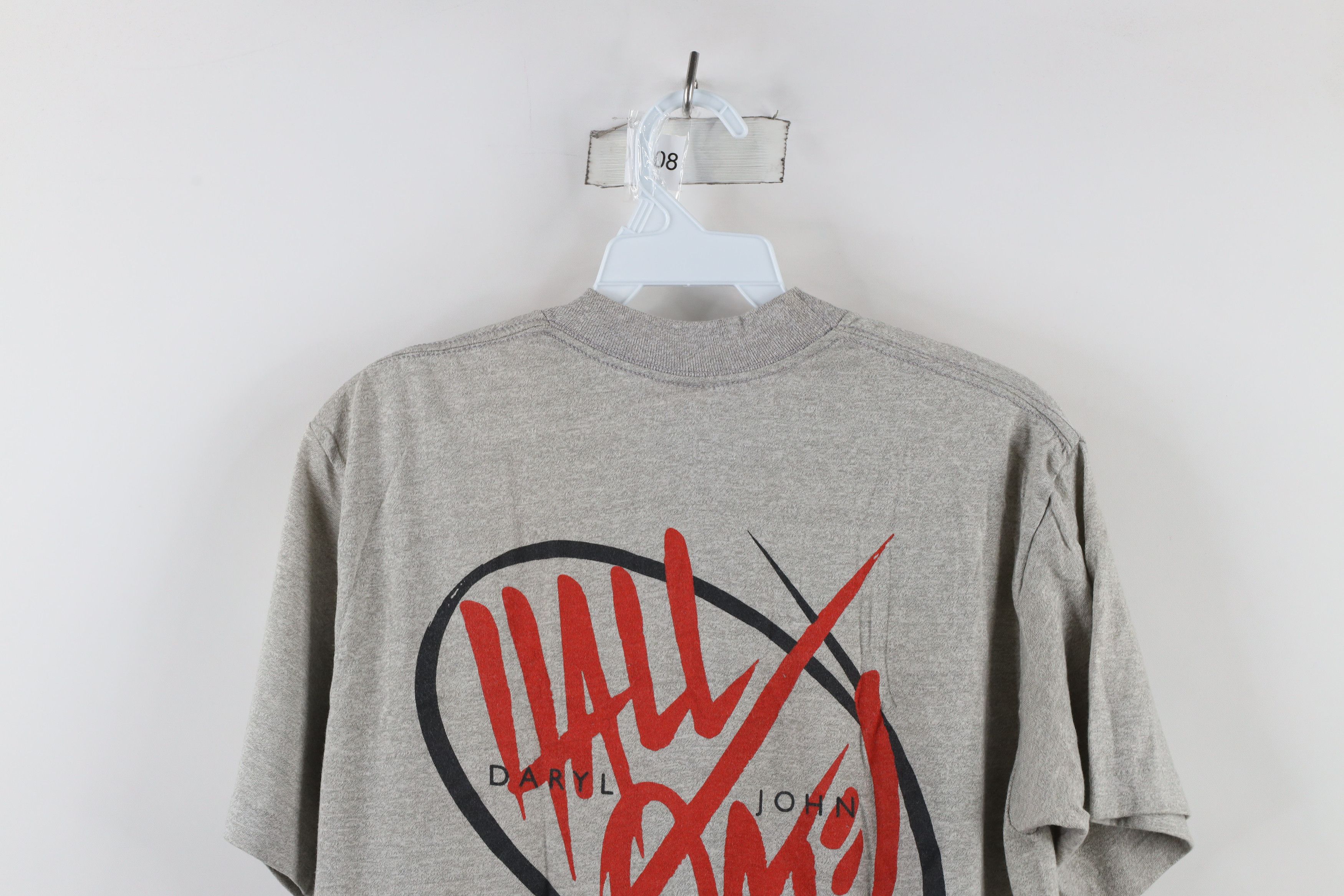 Vintage Vintage 80s Boom Tour Hall and Oates Band T-Shirt Gray USA Size US L / EU 52-54 / 3 - 17 Thumbnail