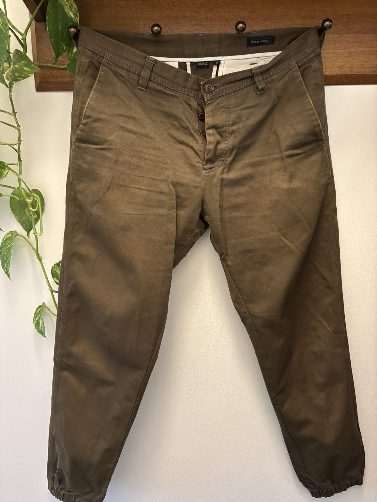 Wings + Horns Olive wespoint jogger chino Wings + Horns Size US 32 / EU 48 - 1 Thumbnail
