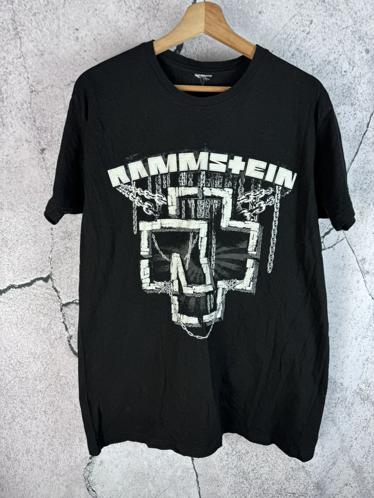Band Tees Vintage 00s Rammstein Band T-shirt Size US L / EU 52-54 / 3 - 1 Thumbnail