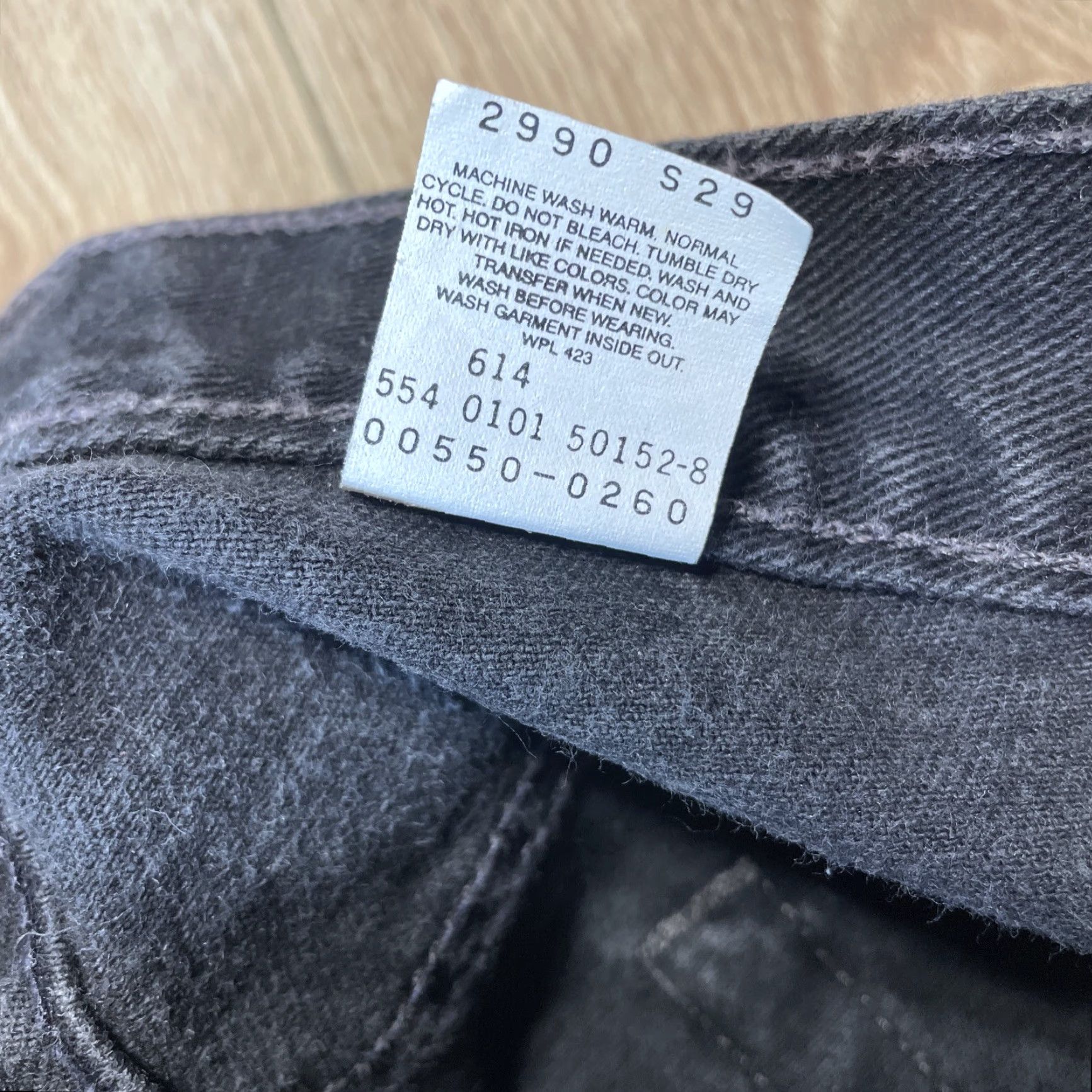 Levi's VINTAGE Levi's 550 Jeans Men Adult 38x34 Black Relaxed Fit Straight USA Made Size US 38 / EU 54 - 3 Thumbnail
