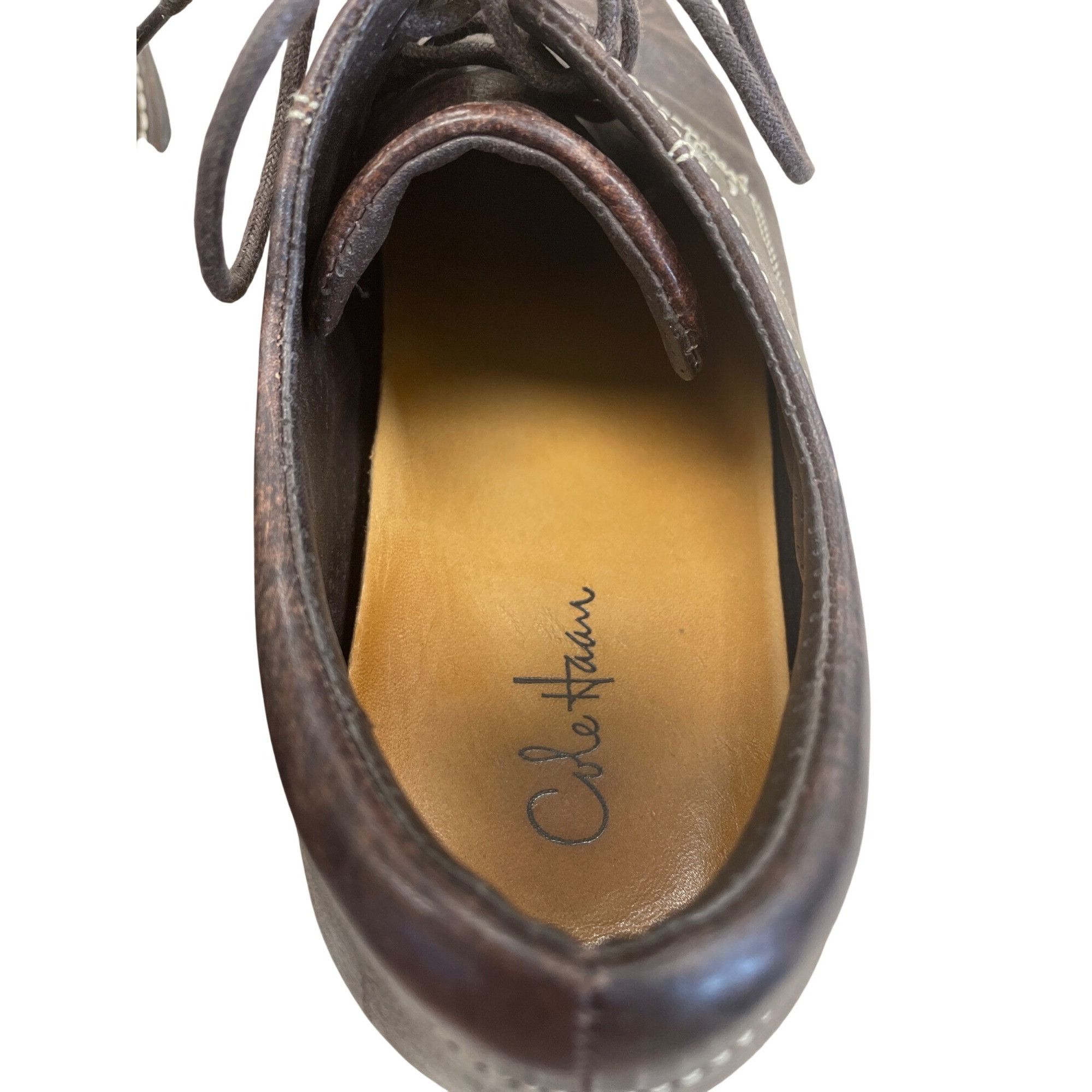 Cole Haan Cole Haan Mens Brown Leather Lace-Up Oxford Dress Shoes Size Size US 9 / EU 42 - 8 Thumbnail
