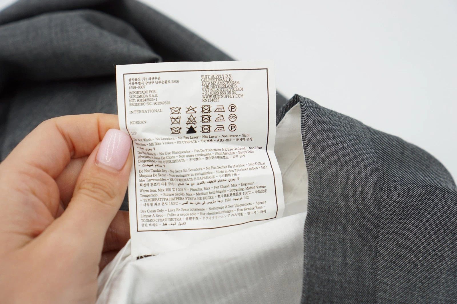 Suitsupply Men Suitsupply Pants Grey Wool Brescia Size 22 UK/US34S Size 34S - 6 Thumbnail