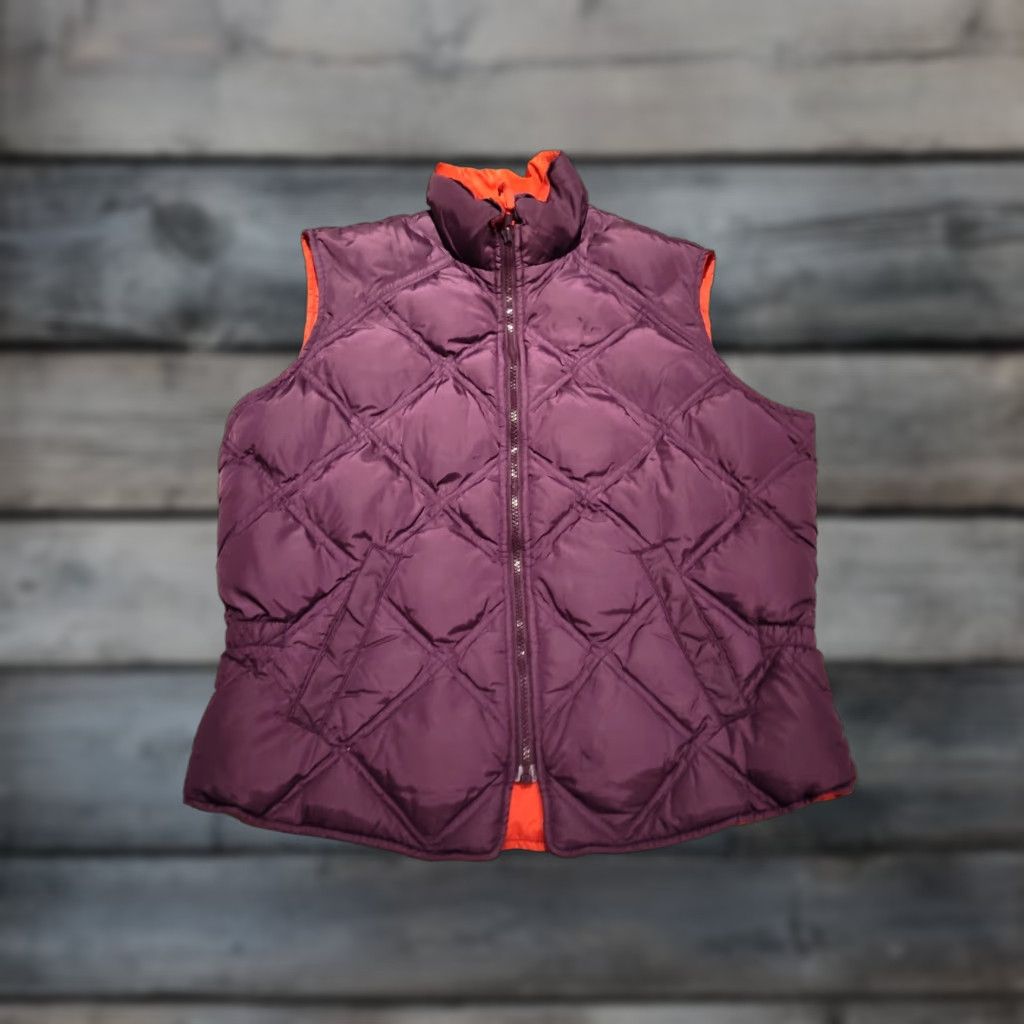 Eddie Bauer Eddie Bauer Women Goose Down Filling Quilted Puffer Vest Sz M Purple Read Size M / US 6-8 / IT 42-44 - 1 Thumbnail