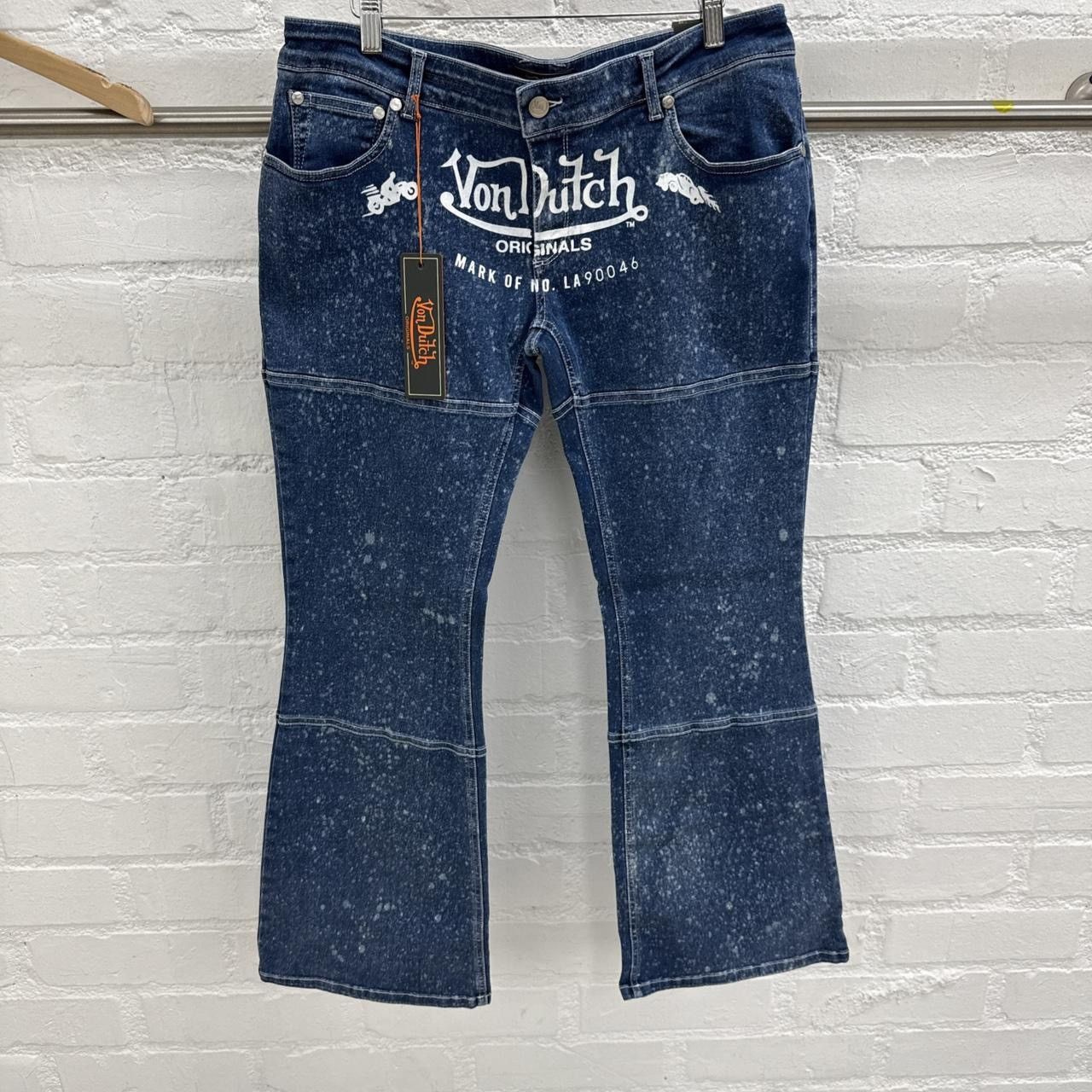 Von Dutch Von Dutch Paris Jeans W34 L30 Blue Acid Wash Logo NWT Size US 34 / EU 50 - 1 Thumbnail