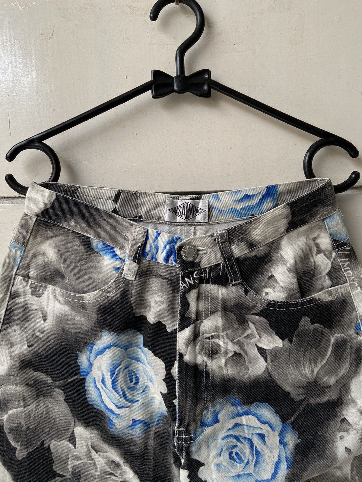 Kansai Yamamoto KANSAI IMPACT Flower Patterned Jeans Size US 28 / EU 44 - 13 Thumbnail