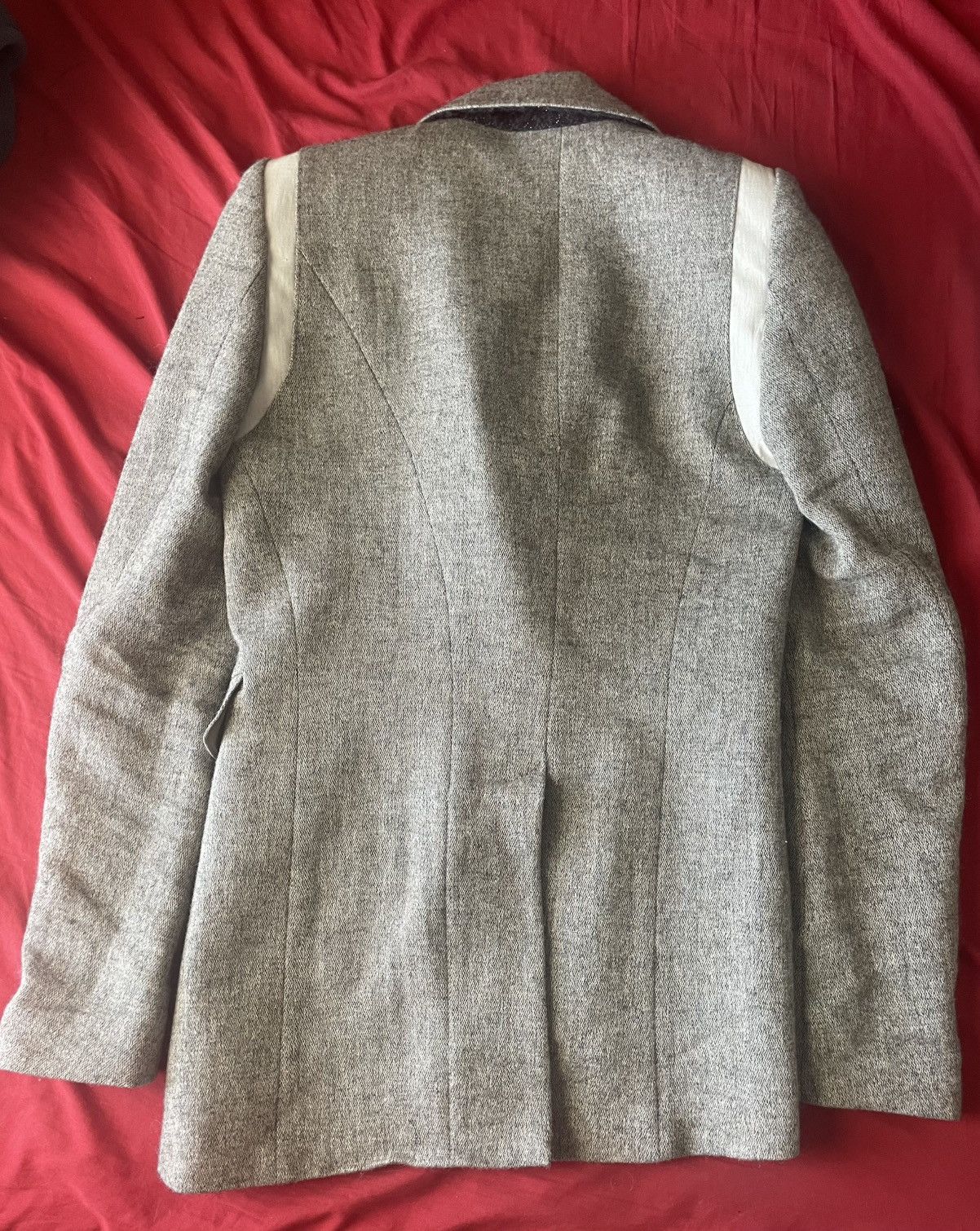 If Six Was Nine If Six Was Nine Wool Tailored Asymmetrical Blazer Size 38R - 2 Thumbnail