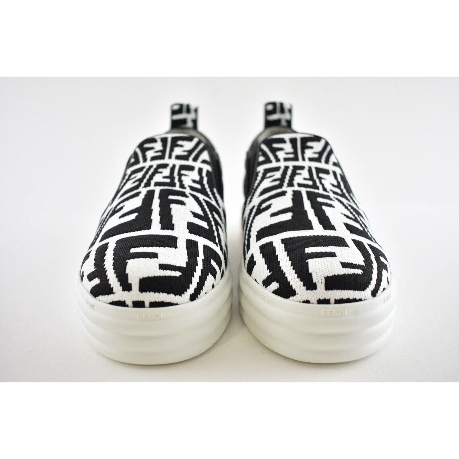 Fendi Fendi Vertigo Black Low Top Trainer Slip On Sneaker 37.5 Size US 7.5 / IT 37.5 - 5 Thumbnail