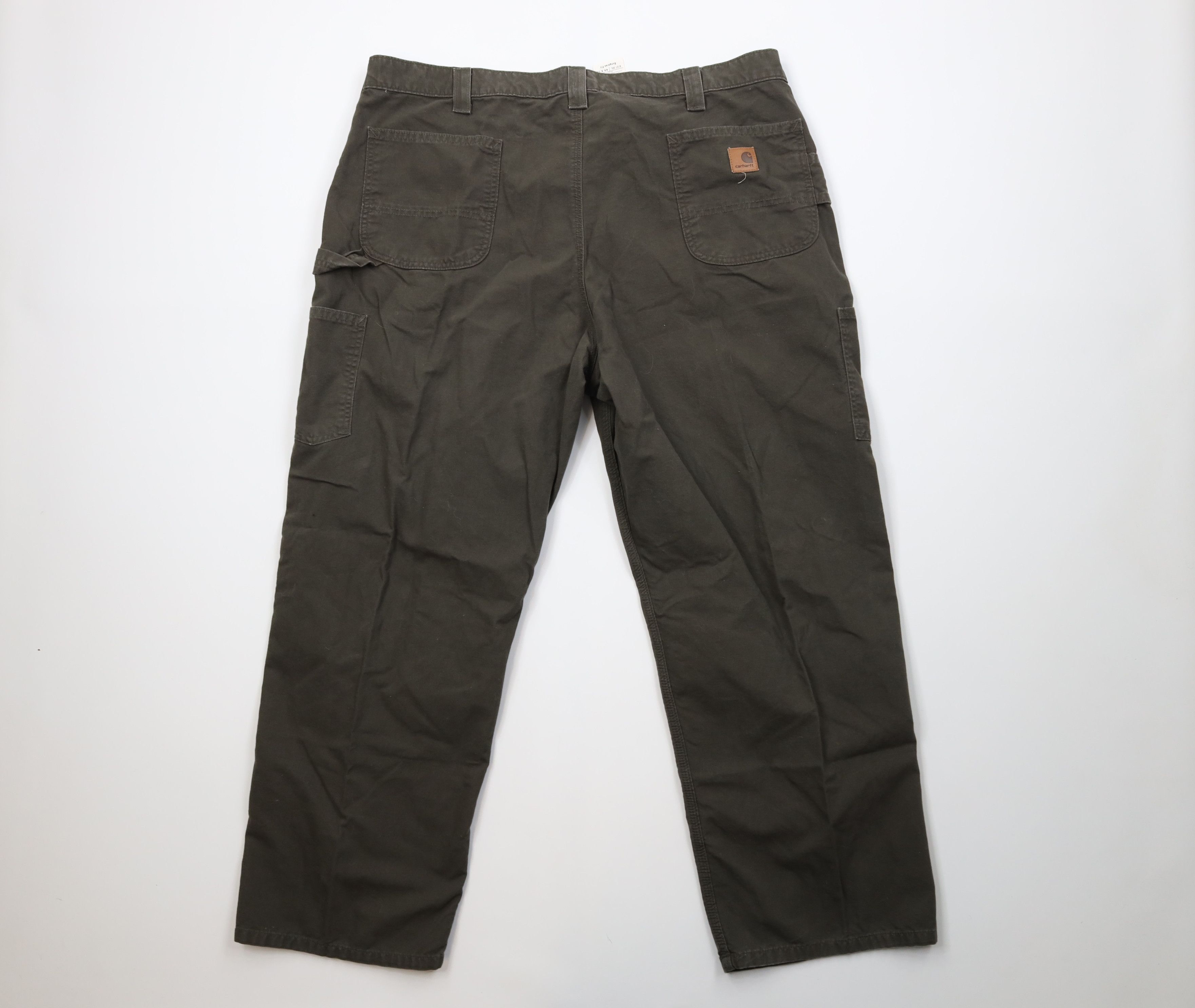 Carhartt Vintage Y2K Carhartt Dungaree Pants Dark Olive Green Size US 44 / EU 60 - 10 Thumbnail