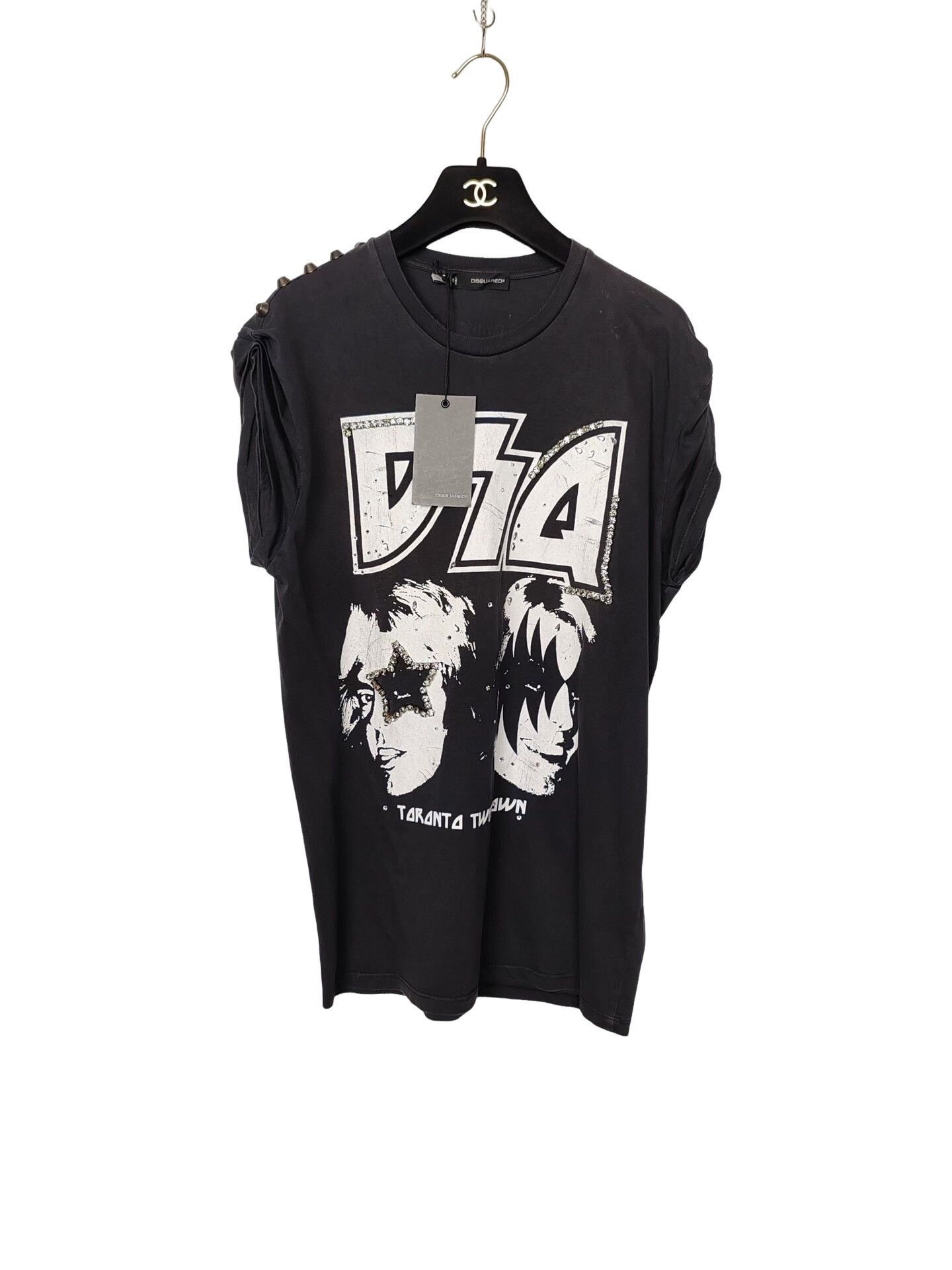 Dsquared2 Dsquared2 Rhinestone Graphic T-Shirt Size S Size US S / EU 44-46 / 1 - 1 Thumbnail