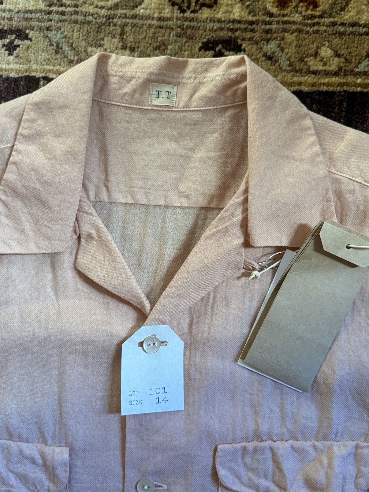 Taiga Takahashi Taiga Takahashi Lot 101 Shirt Sakura SS26 Sz 14 New w/ Tags Size US S / EU 44-46 / 1 - 5 Thumbnail