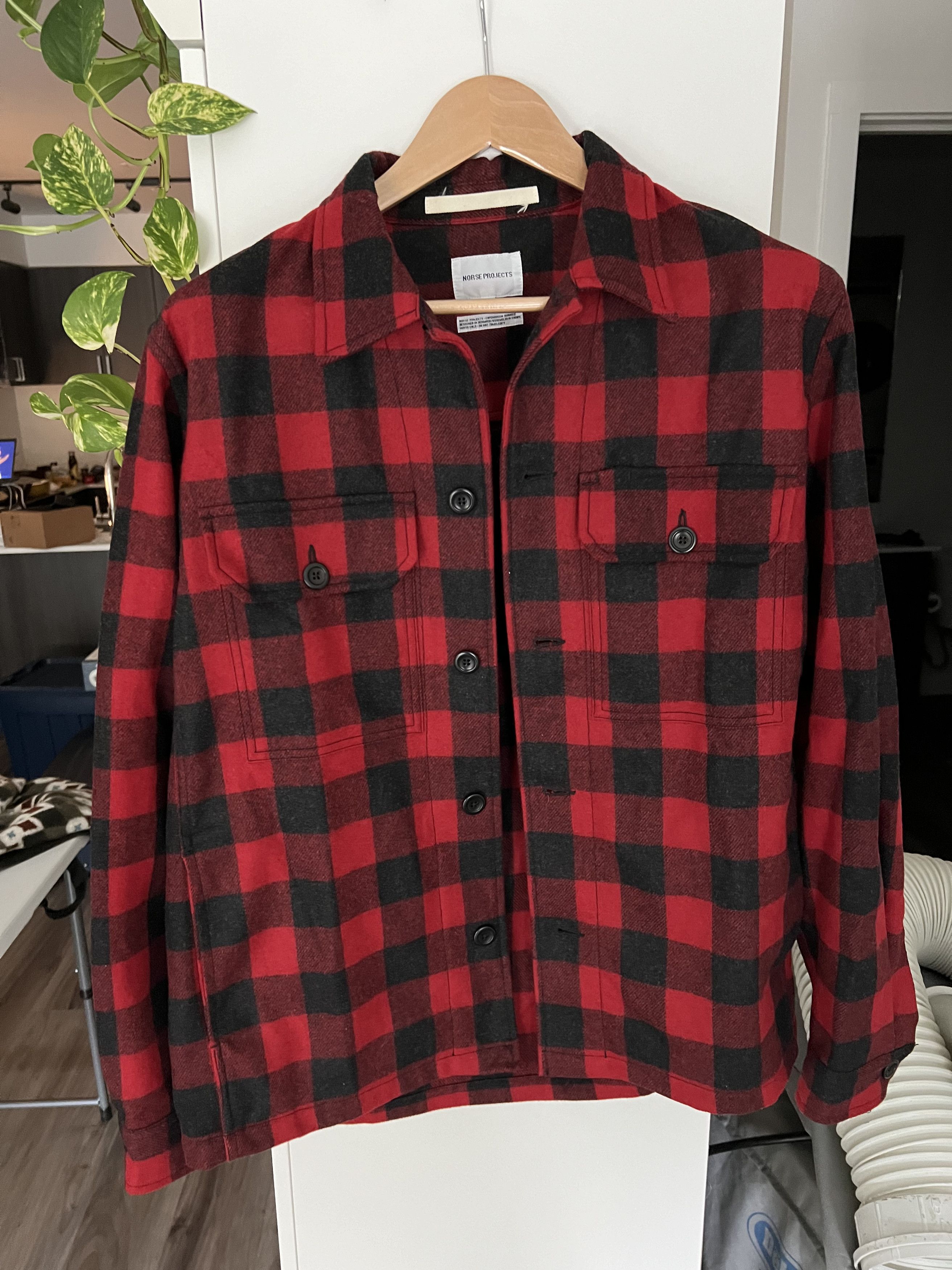 Norse Projects Checkered Kyle Wool Shirt Jacket Size US M / EU 48-50 / 2 - 1 Thumbnail