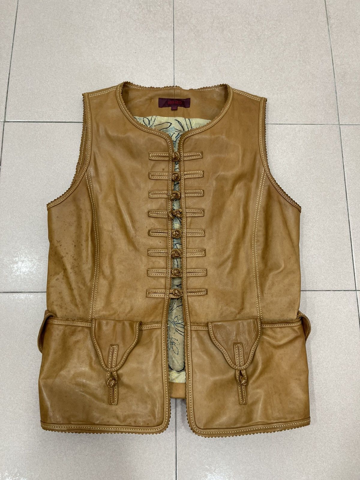 Kenzo Kenzo Vest Leather Size S / US 4 / IT 40 - 11 Thumbnail