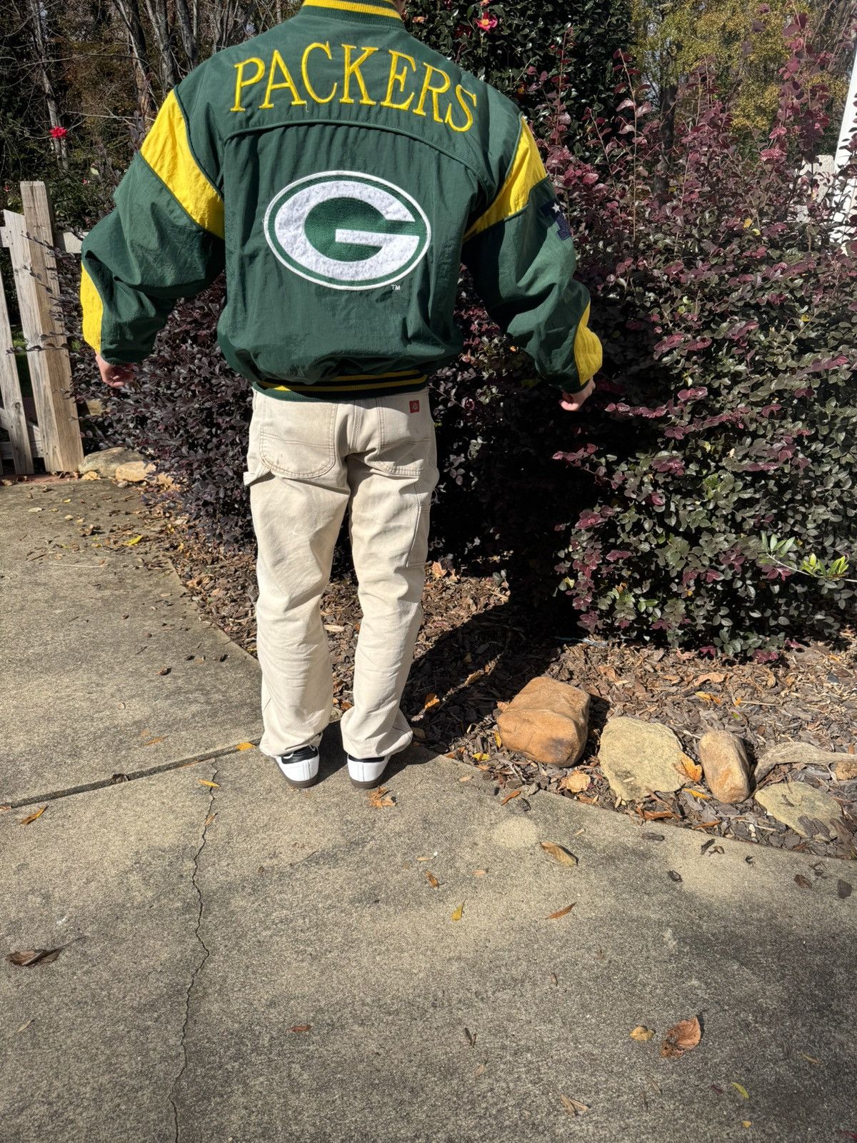 Nutmeg 90s Green Bay Packers Embroidered Full Zip Streetwear Jacket Size US M / EU 48-50 / 2 - 2 Thumbnail