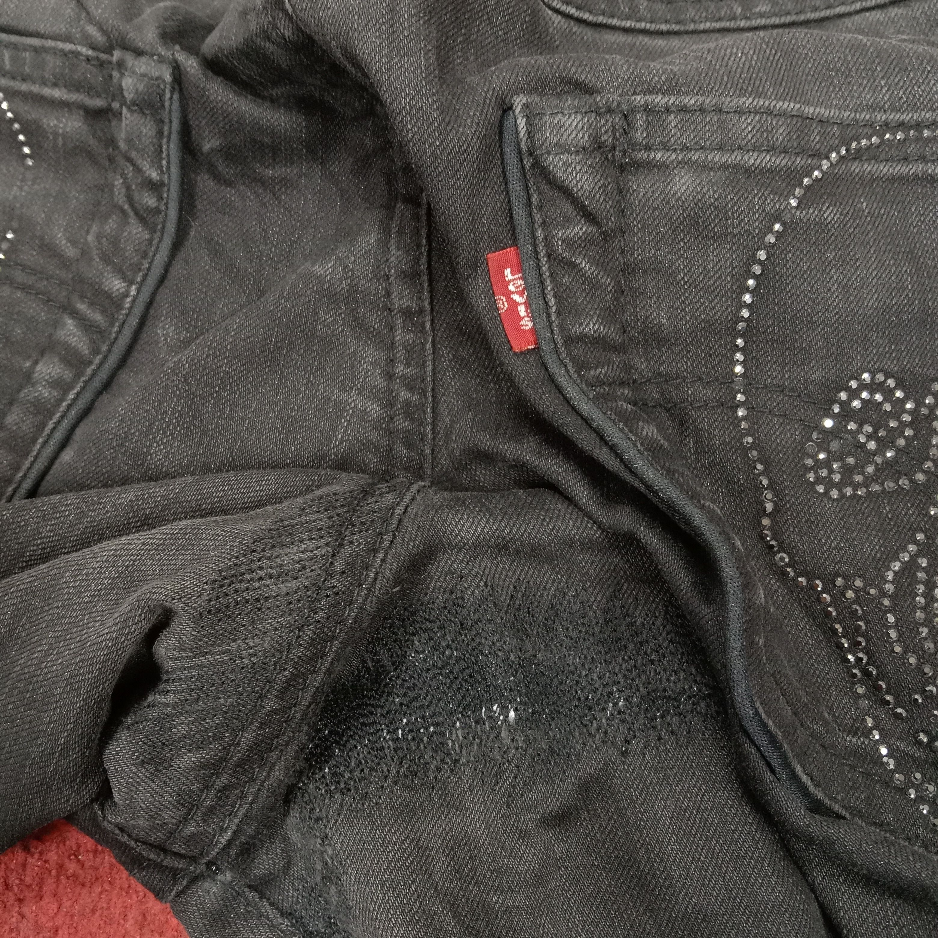 Andy Warhol × Levi's × Vintage Andy Warhol X Levis Jeans Skull Design Rock Punk Style Size US 35 - 16 Thumbnail